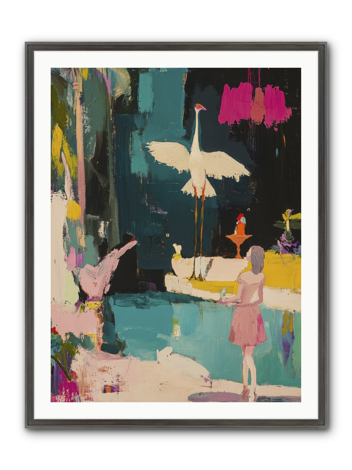 At Last, My Missing Piece Framed Print - Slimwoods Black/Silver 30x40