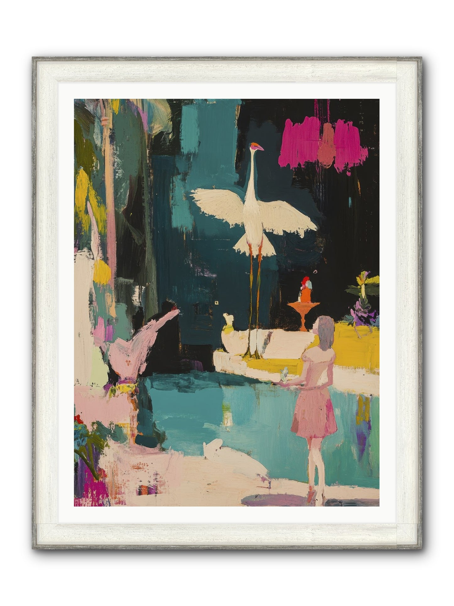 At Last, My Missing Piece Framed Print - Driftwood White 36x48