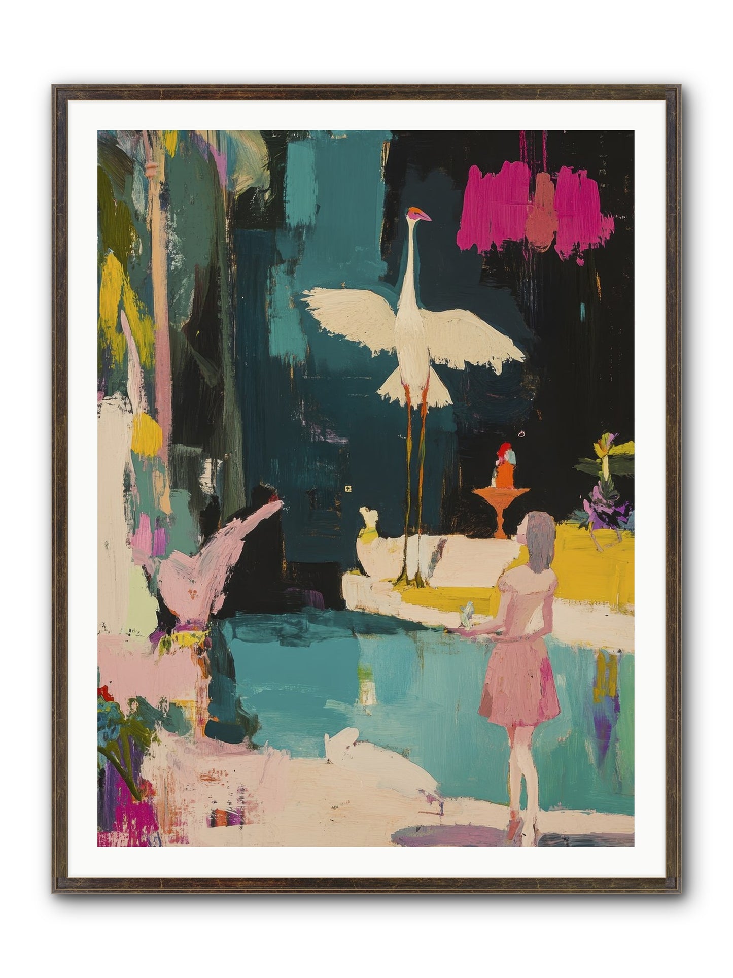 At Last, My Missing Piece Framed Print - Slimwoods Black/Gold 36x48