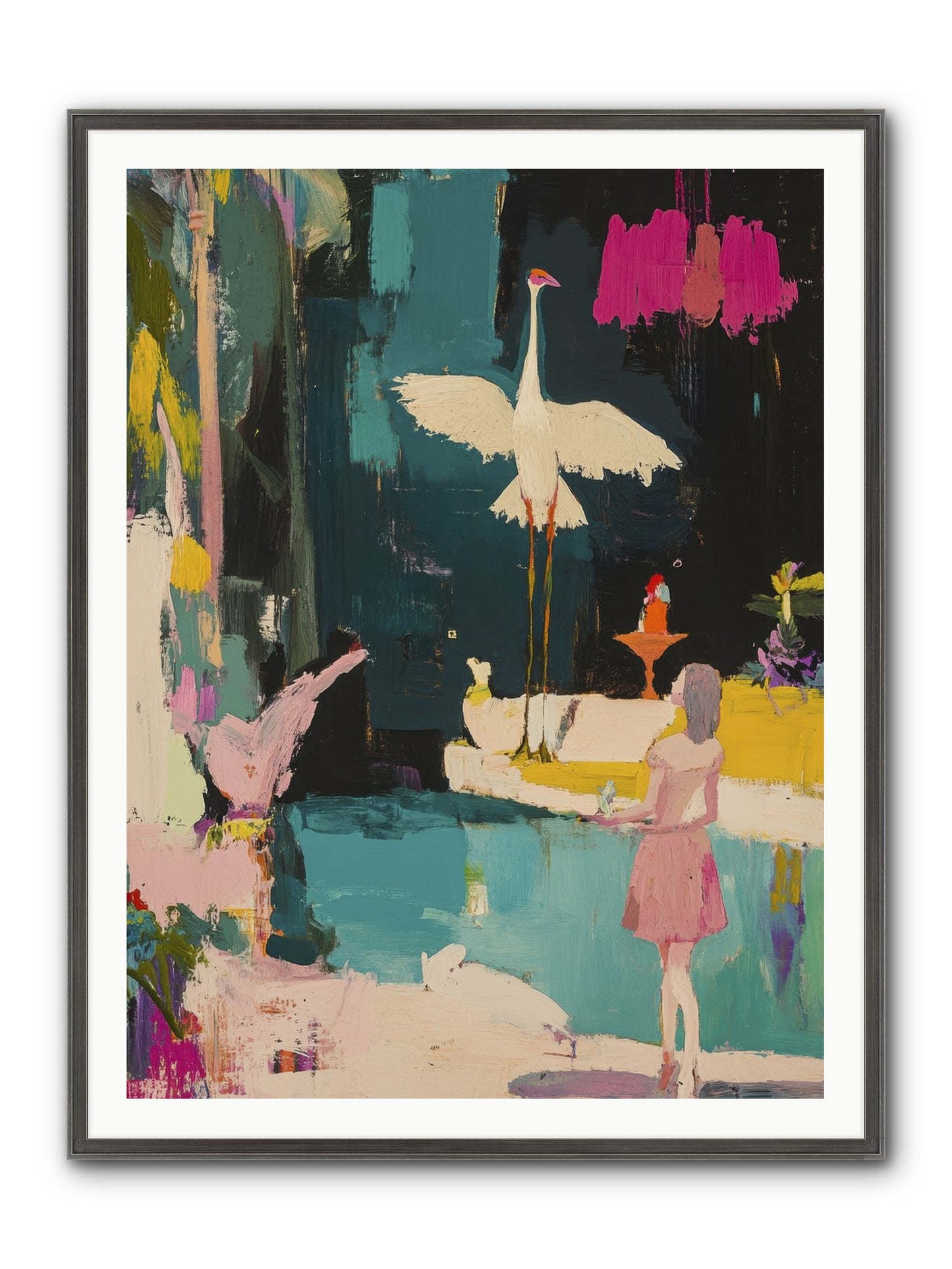 At Last, My Missing Piece Framed Print - Slimwoods Black/Silver 36x48