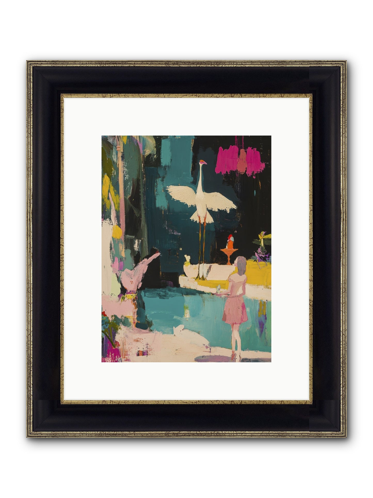 At Last, My Missing Piece Framed Print - Black & Gold 9x12