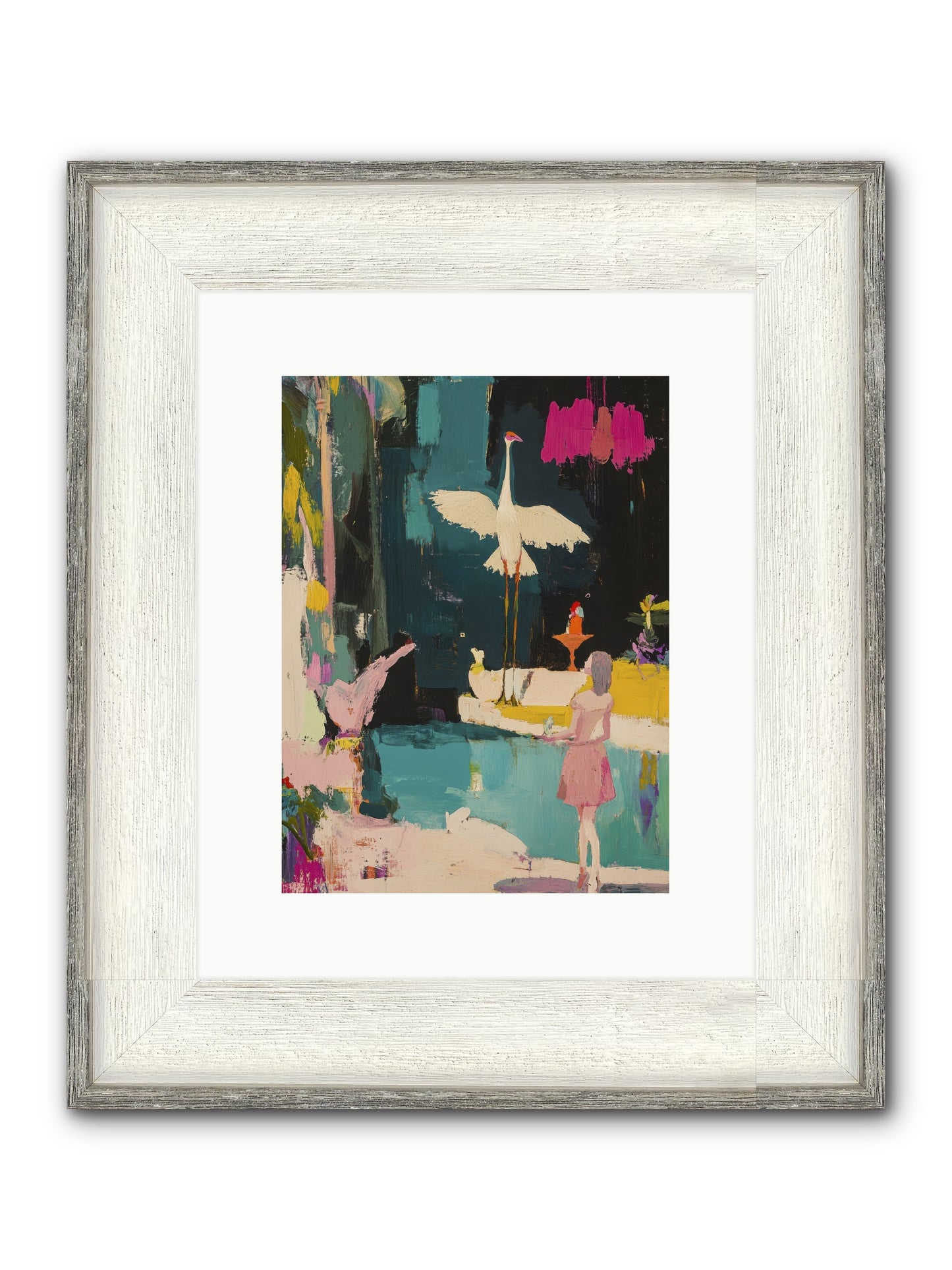 At Last, My Missing Piece Framed Print - Driftwood White 9x12