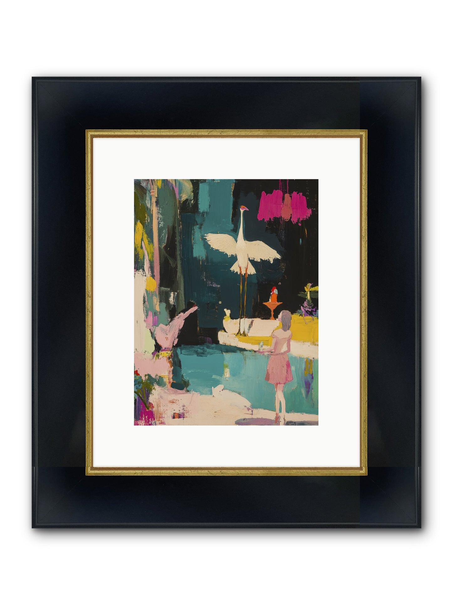 At Last, My Missing Piece Framed Print - Wide Black w/Gold 9x12