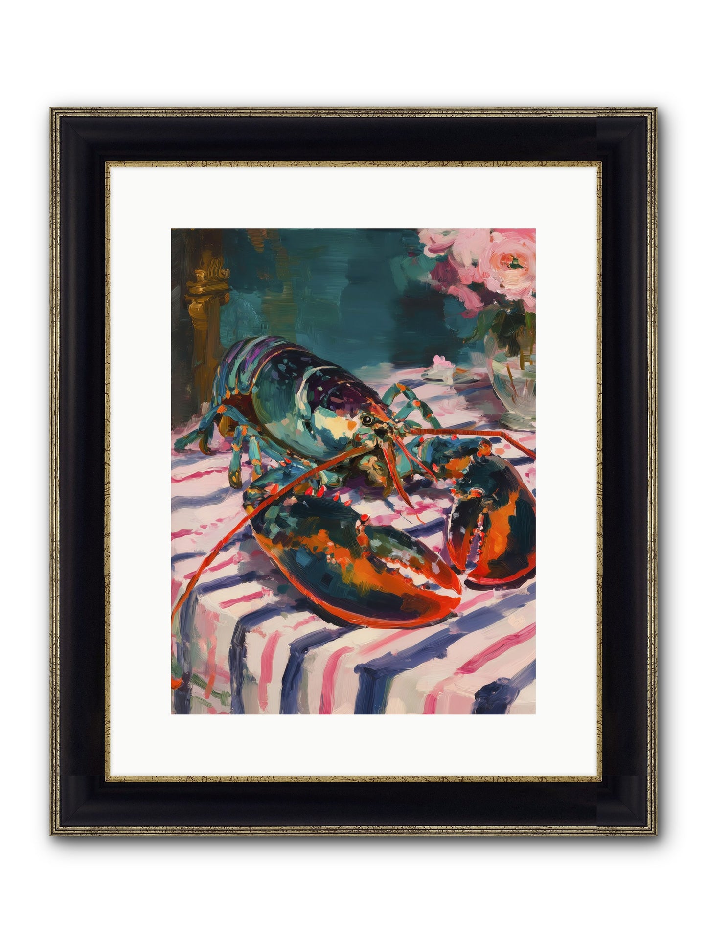 Atlantis Memory Framed Print - Black & Gold 12x16