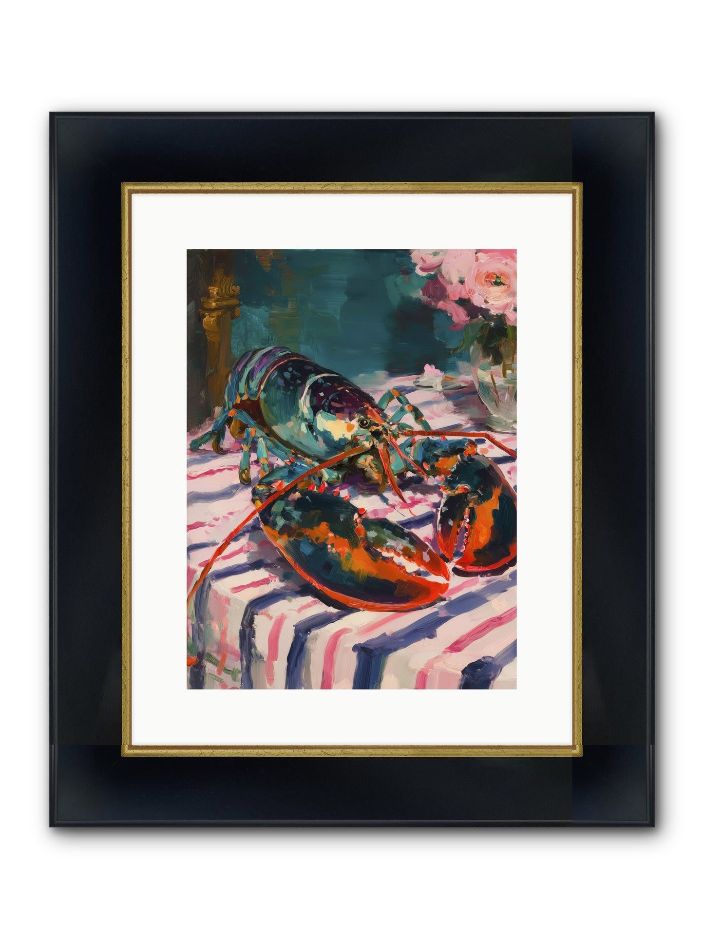 Atlantis Memory Framed Print - Wide Black w/Gold 12x16