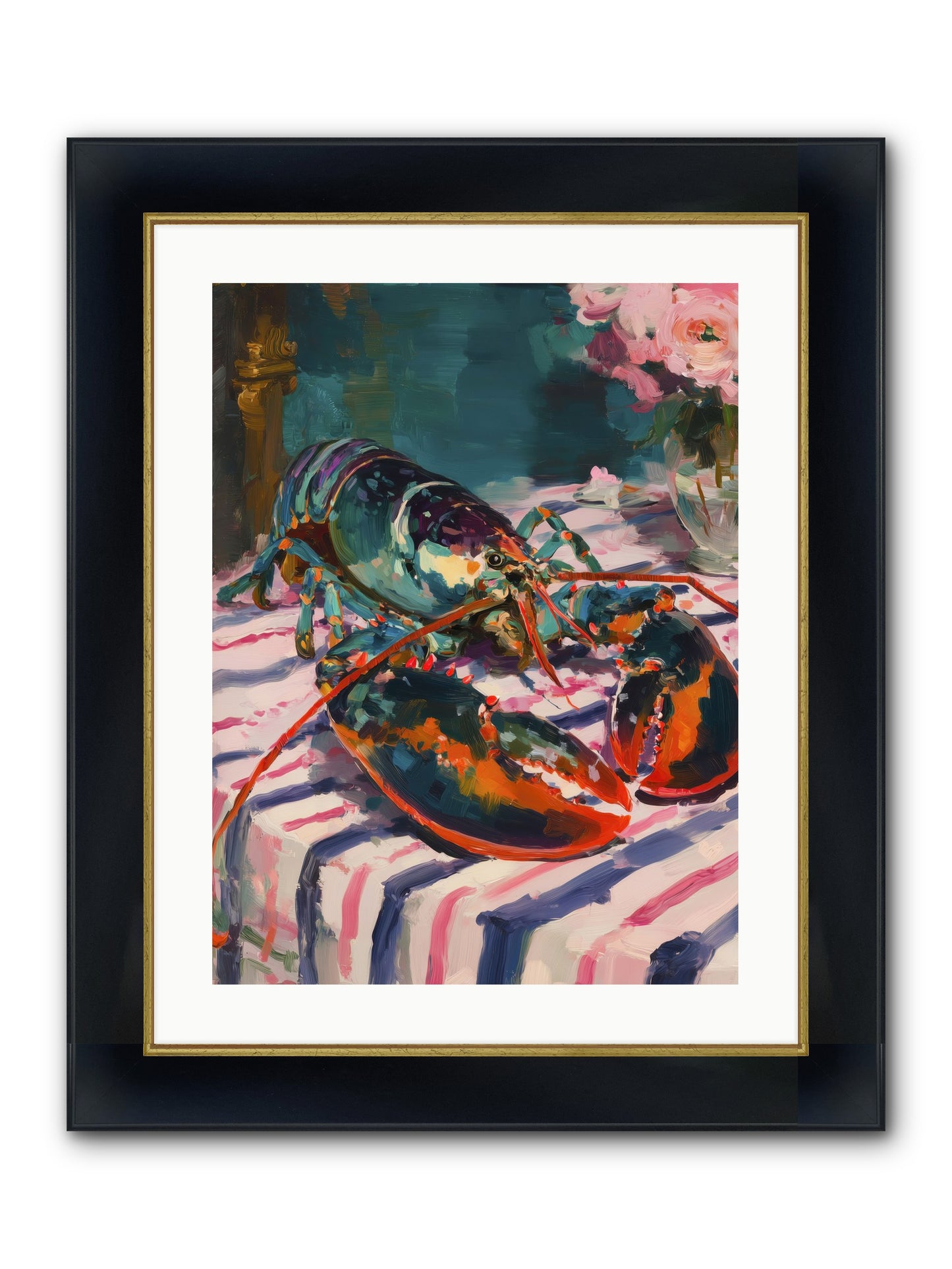 Atlantis Memory Framed Print - Wide Black w/Gold 18x24