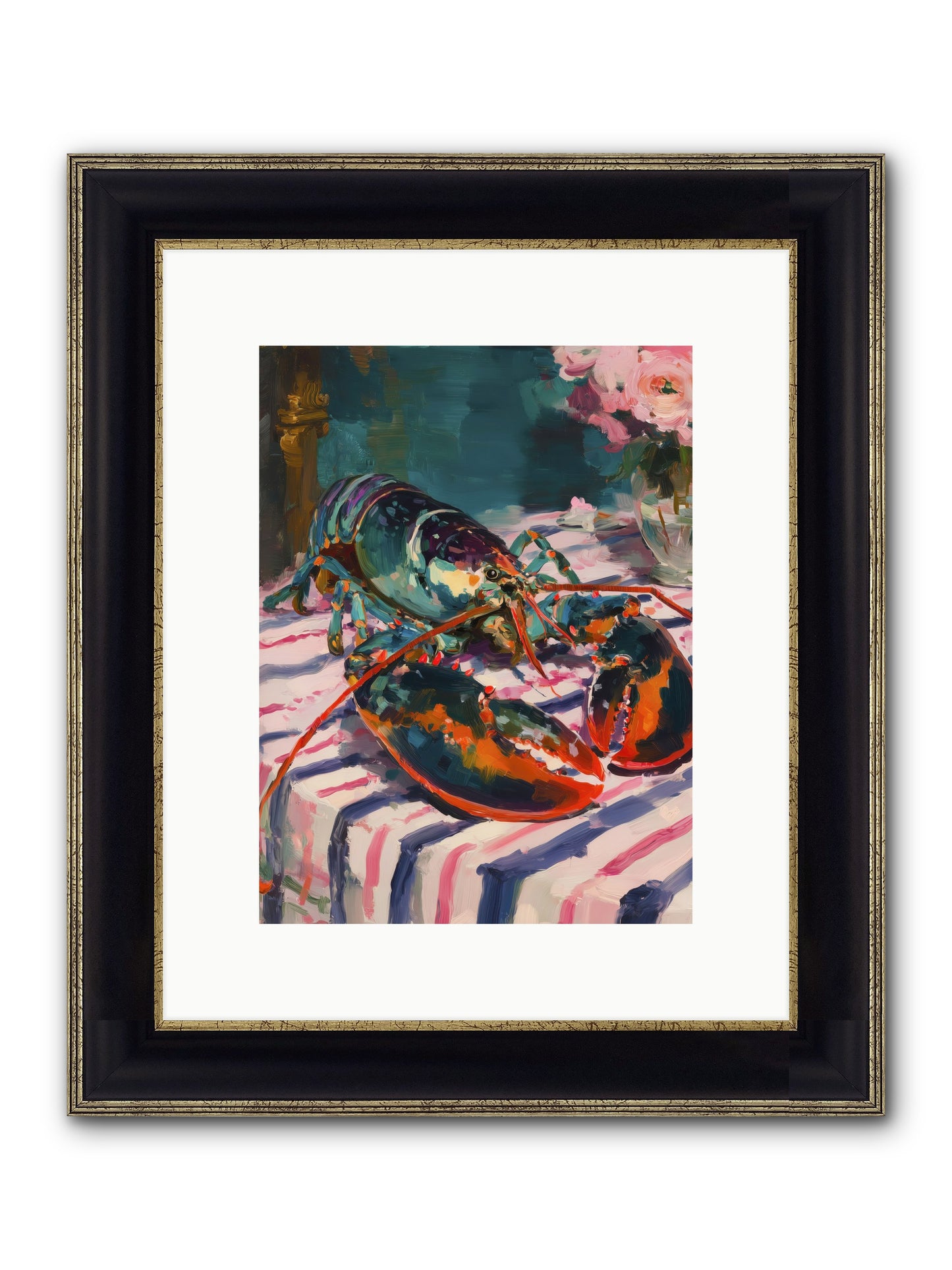 Atlantis Memory Framed Print - Black & Gold 9x12
