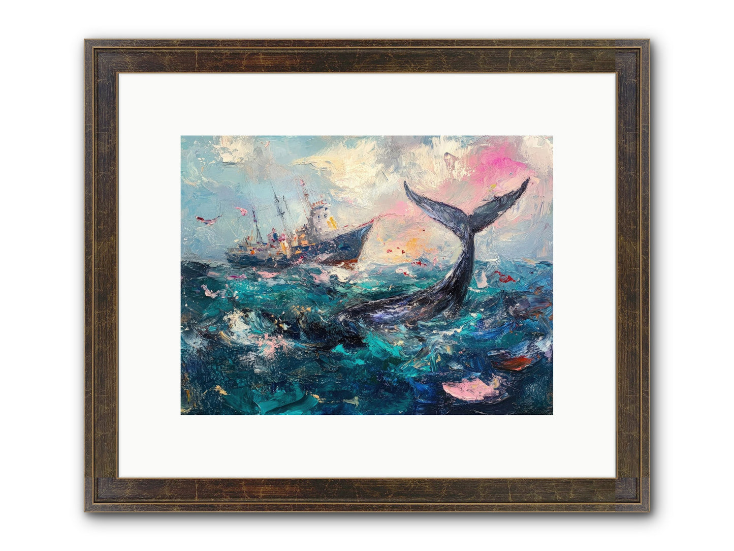Atlantis Rising Framed Print - Slimwoods Black/Gold 12x9