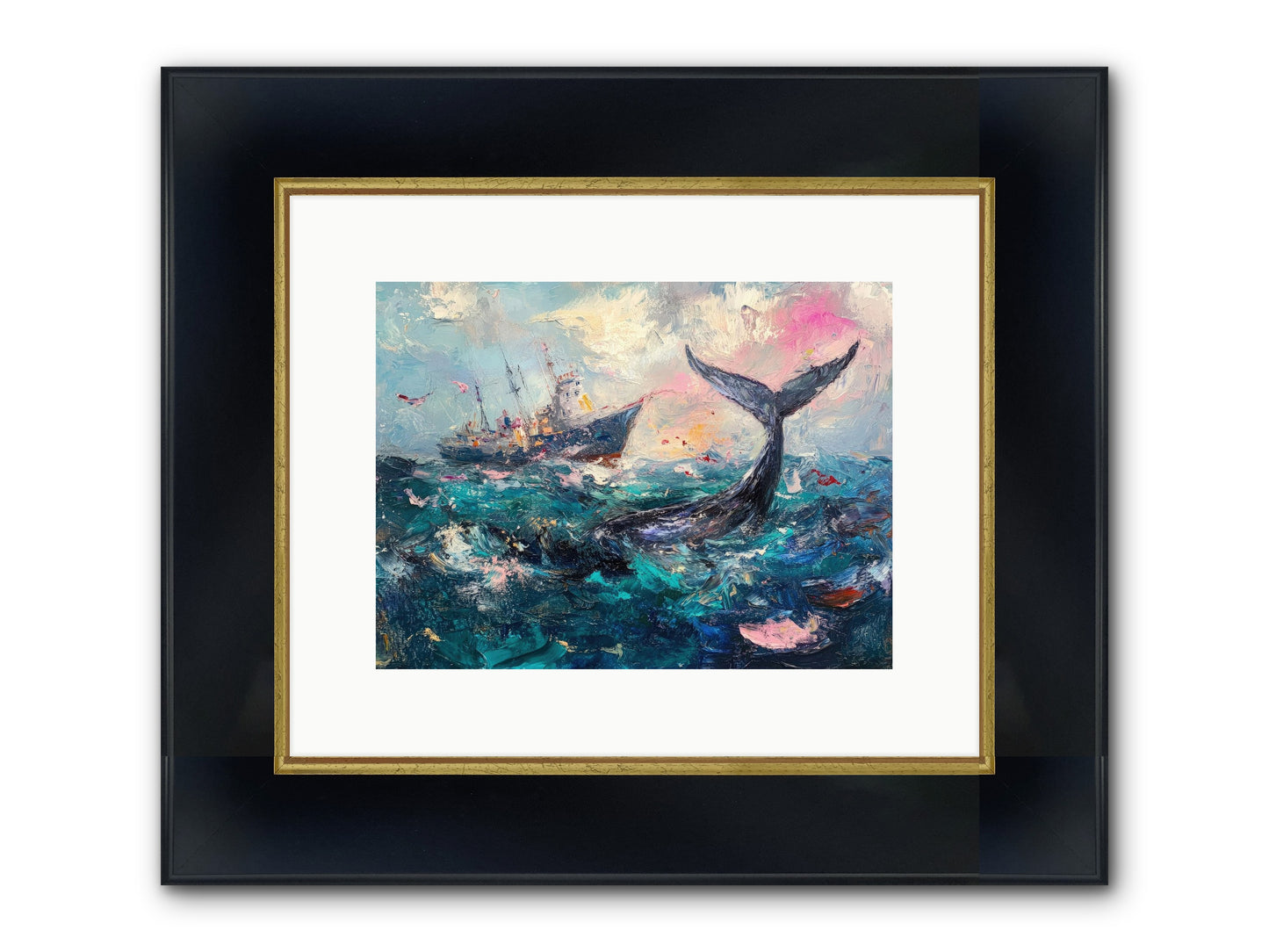 Atlantis Rising Framed Print - Wide Black w/Gold 12x9