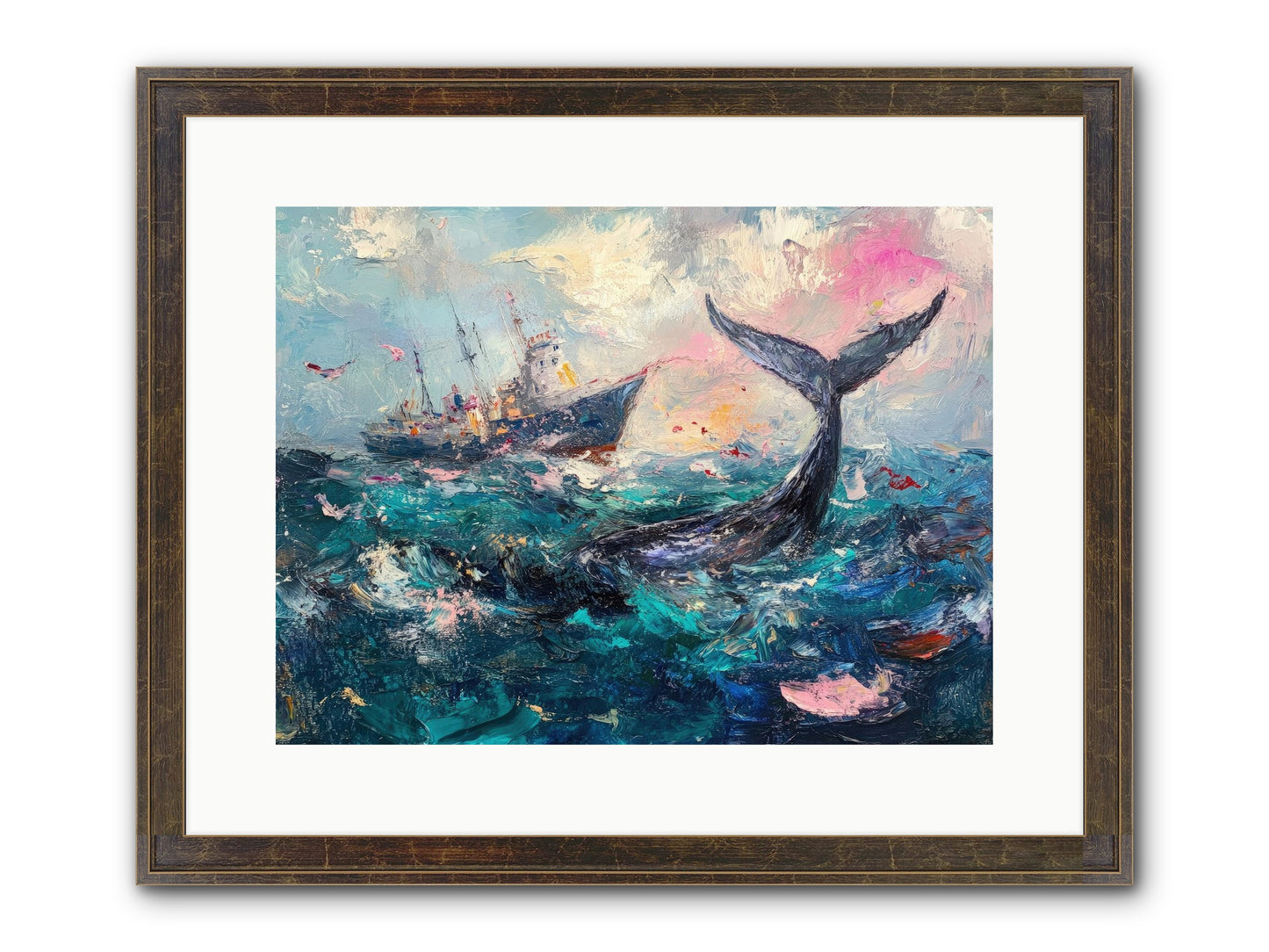 Atlantis Rising Framed Print - Slimwoods Black/Gold 16x12