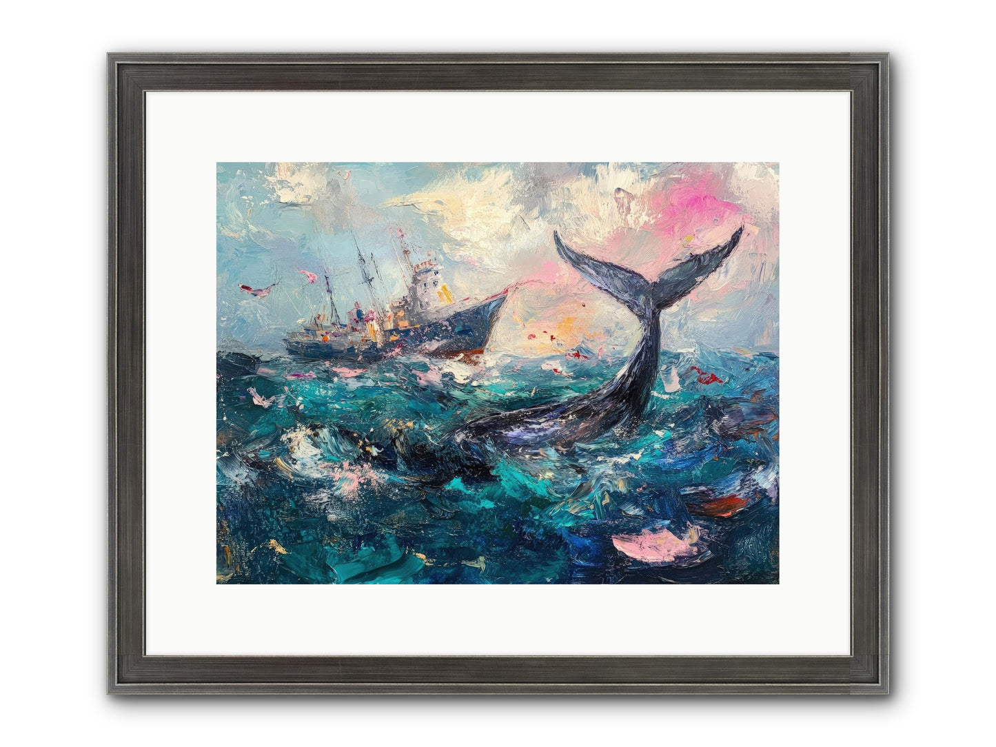 Atlantis Rising Framed Print - Slimwoods Black/Silver 16x12