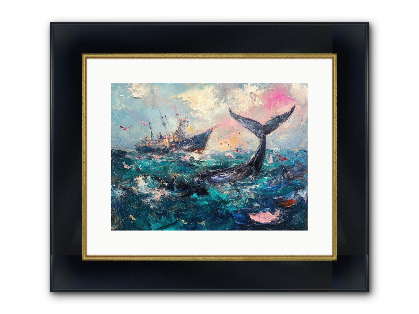 Atlantis Rising Framed Print - Wide Black w/Gold 16x12