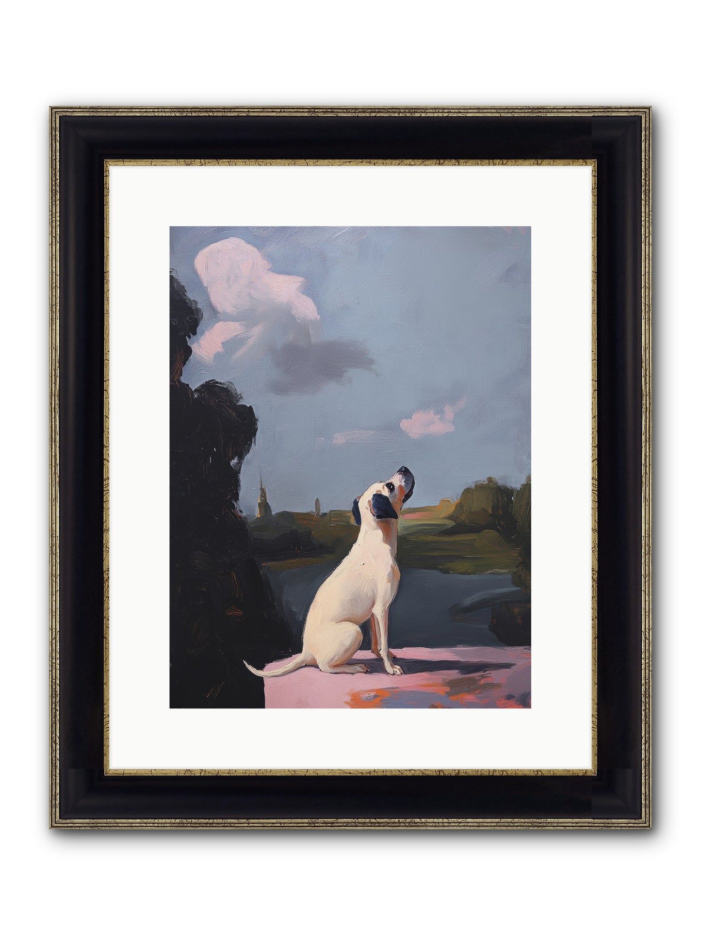 Atlas Wilde Framed Print - Black & Gold 12x16