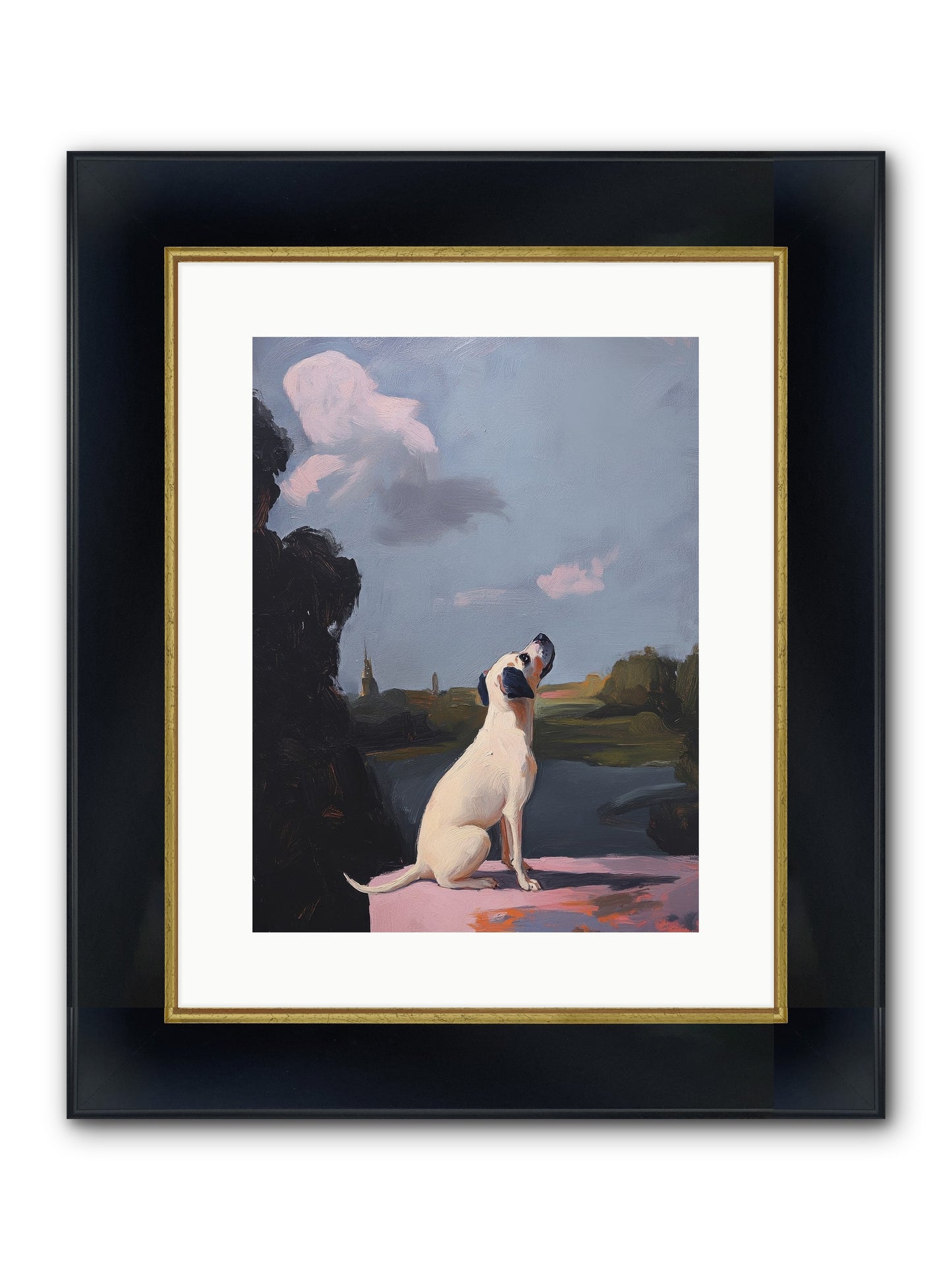 Atlas Wilde Framed Print - Wide Black w/Gold 12x16