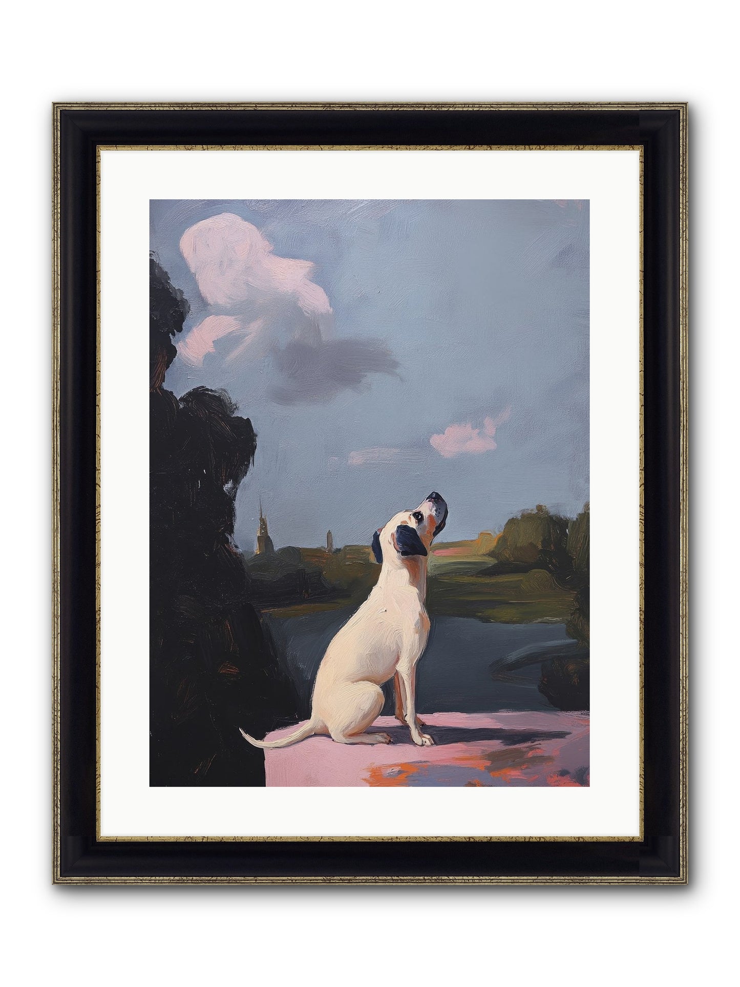 Atlas Wilde Framed Print - Black & Gold 18x24