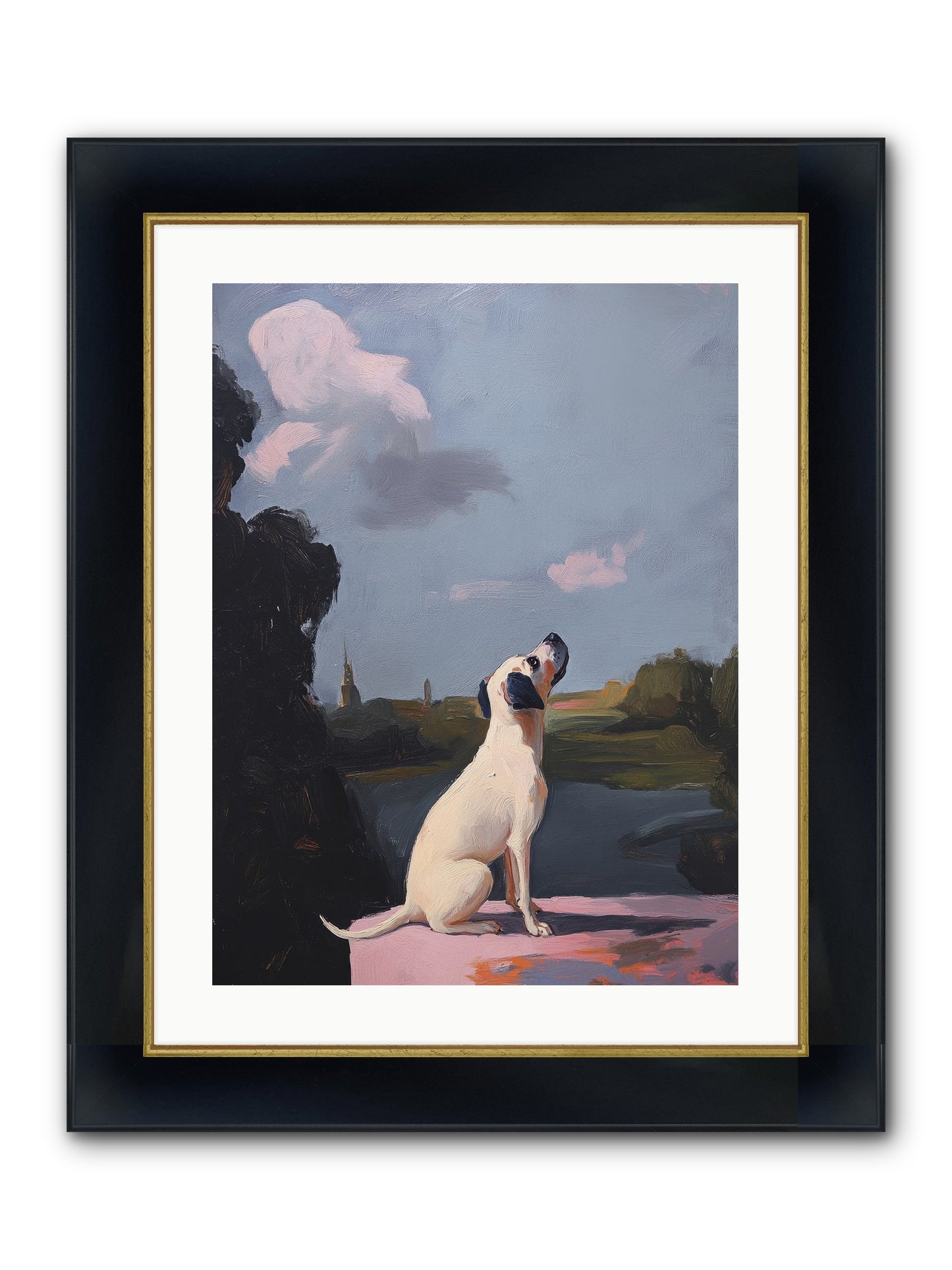 Atlas Wilde Framed Print - Wide Black w/Gold 18x24