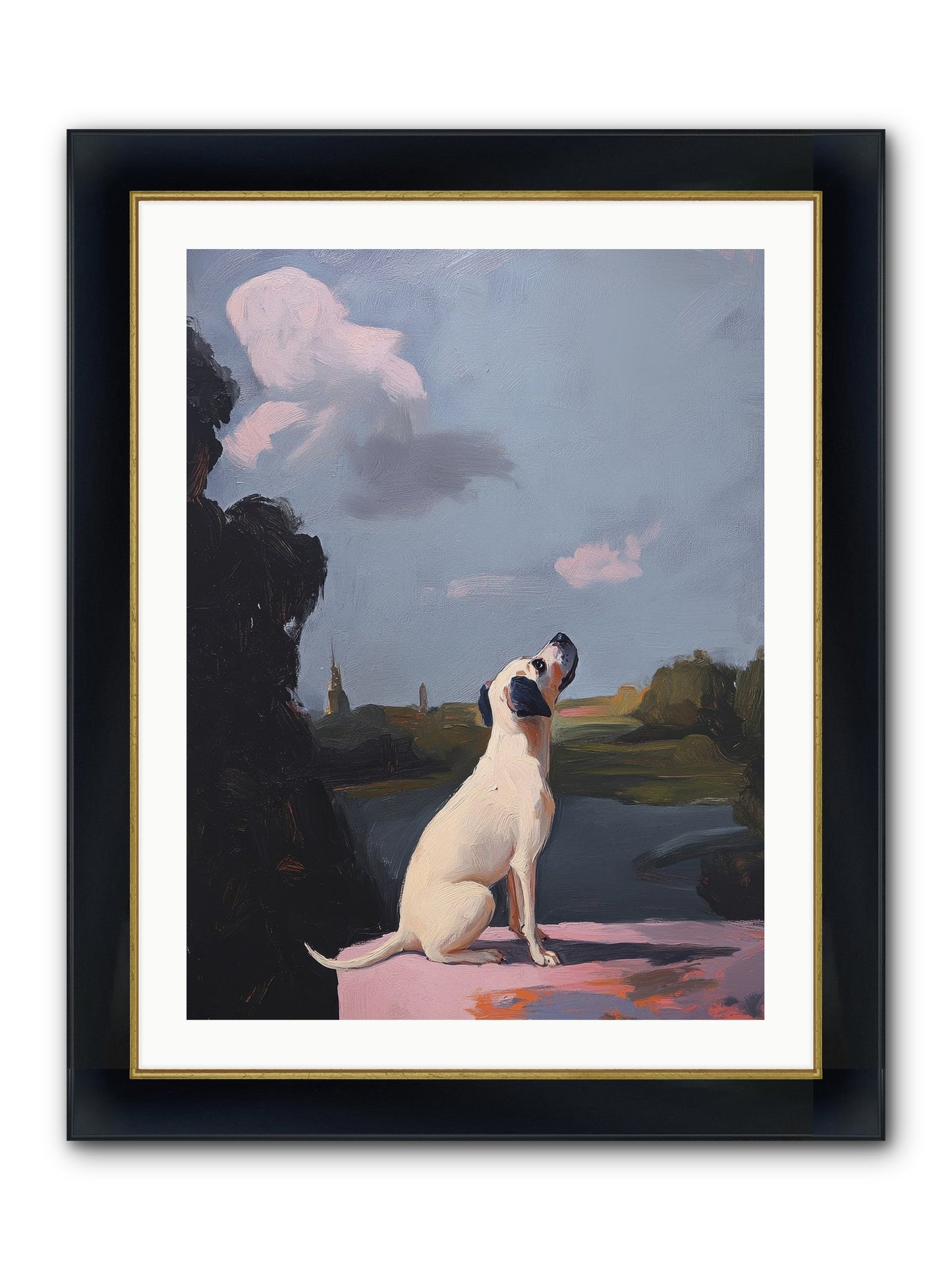 Atlas Wilde Framed Print - Wide Black w/Gold 24x32