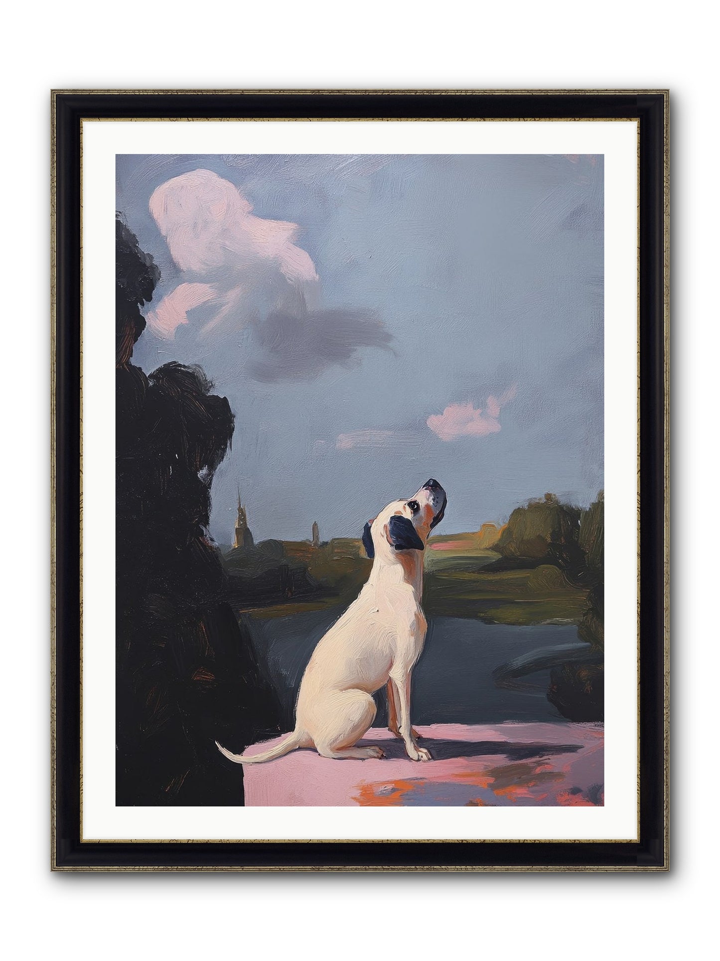 Atlas Wilde Framed Print - Black & Gold 30x40
