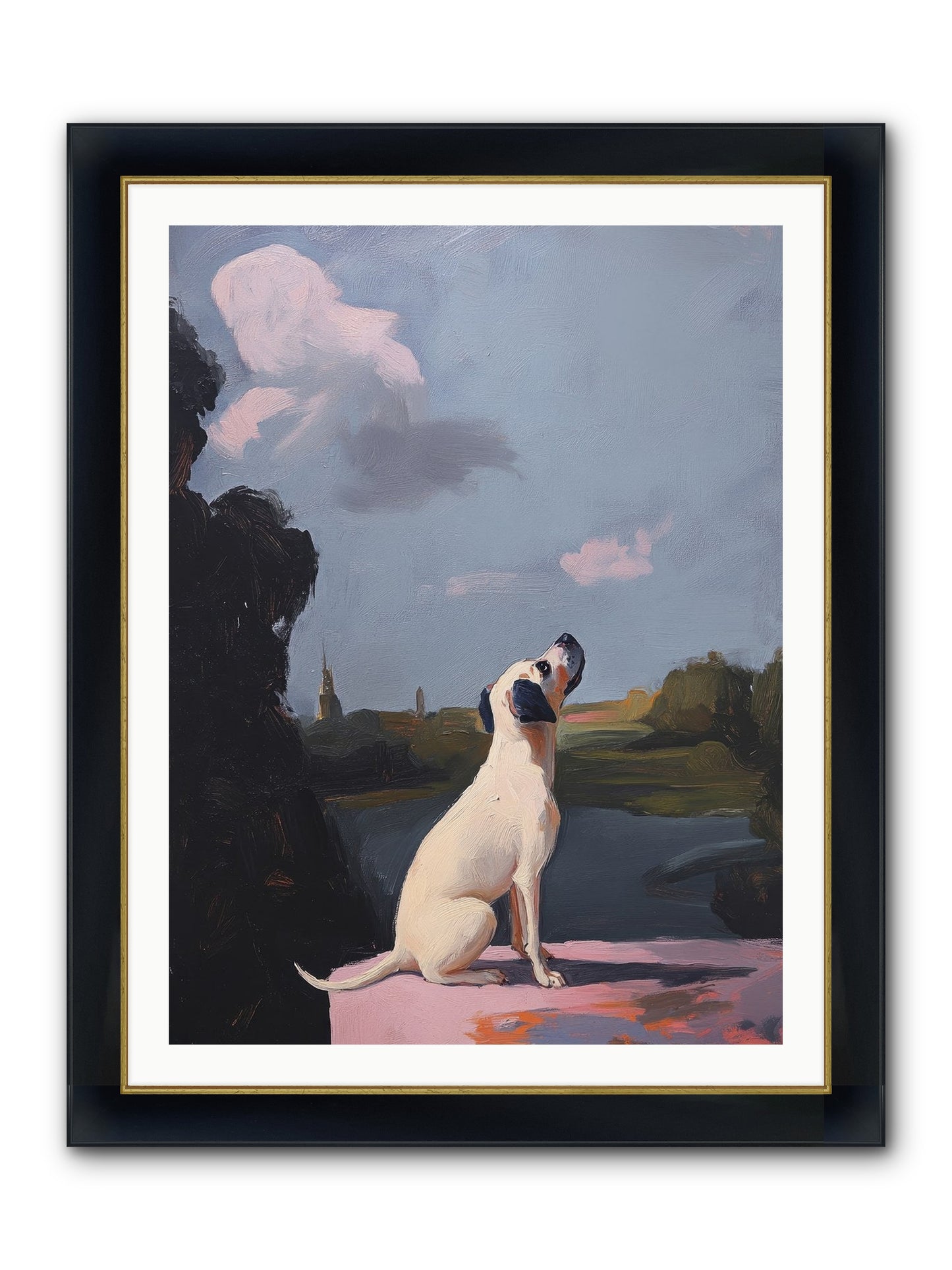 Atlas Wilde Framed Print - Wide Black w/Gold 30x40