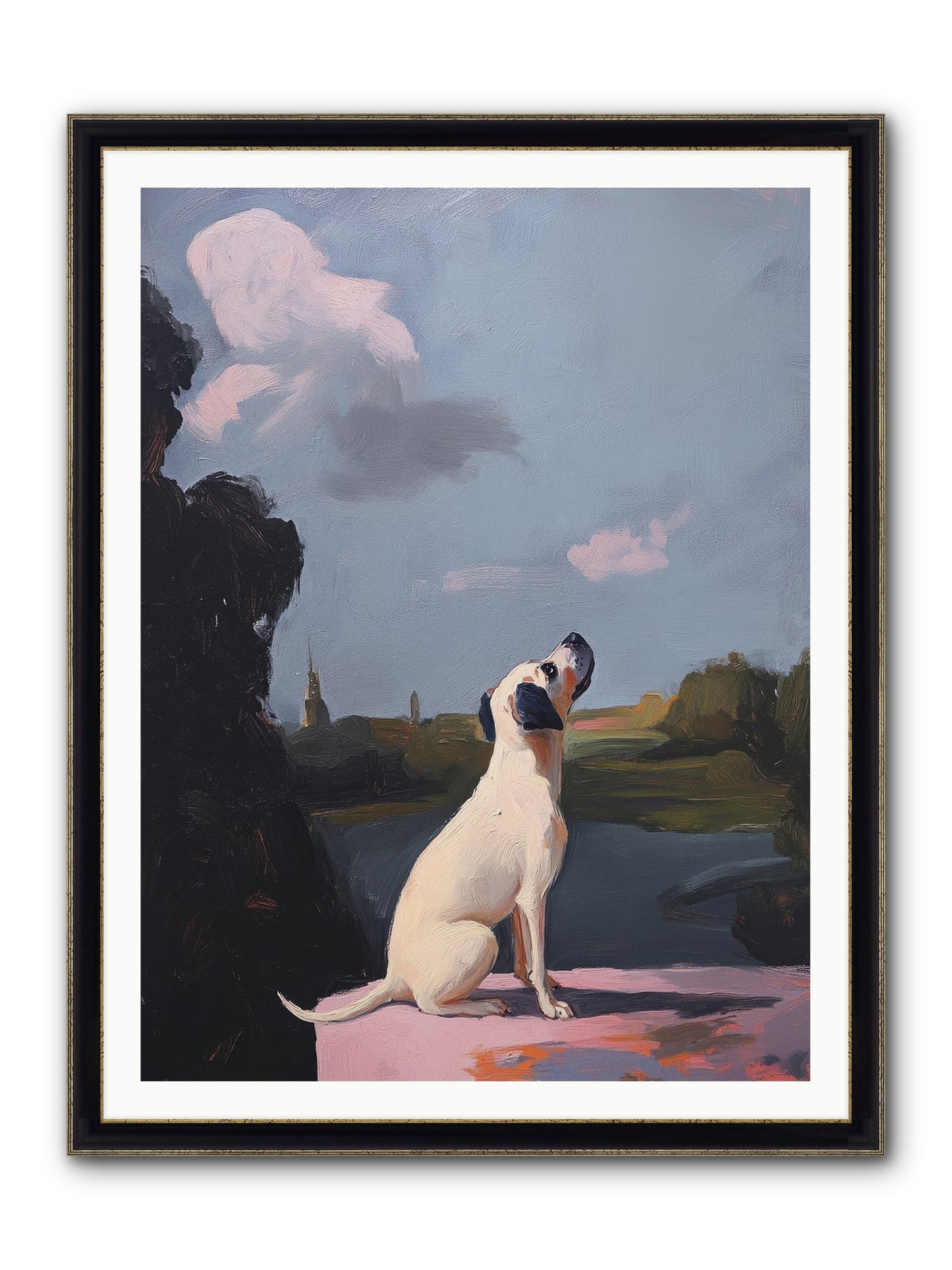 Atlas Wilde Framed Print - Black & Gold 36x48