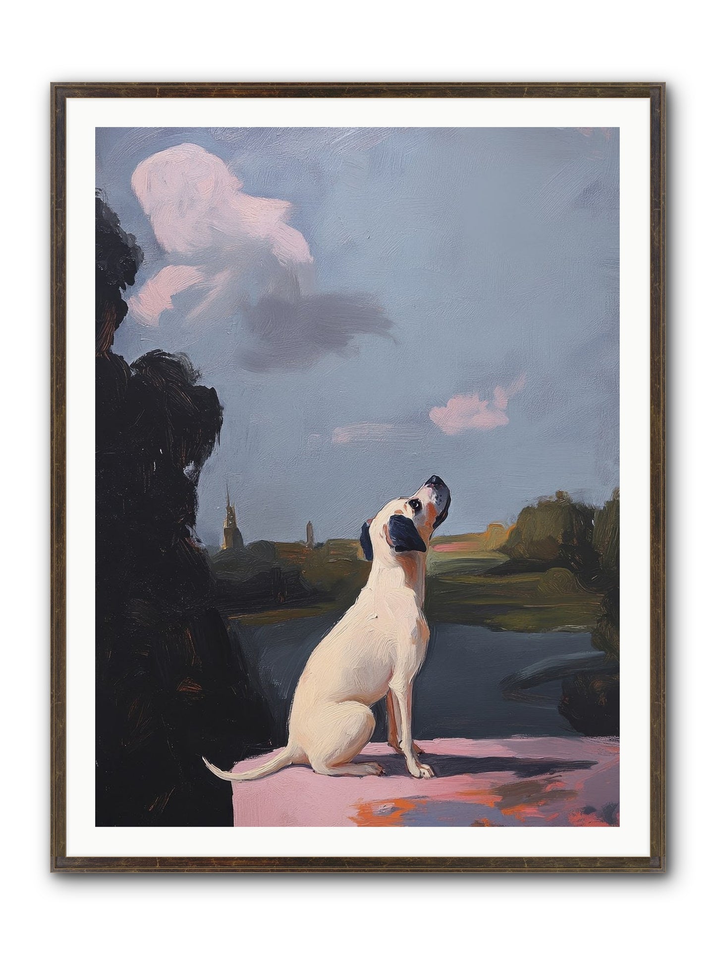 Atlas Wilde Framed Print - Slimwoods Black/Gold 36x48