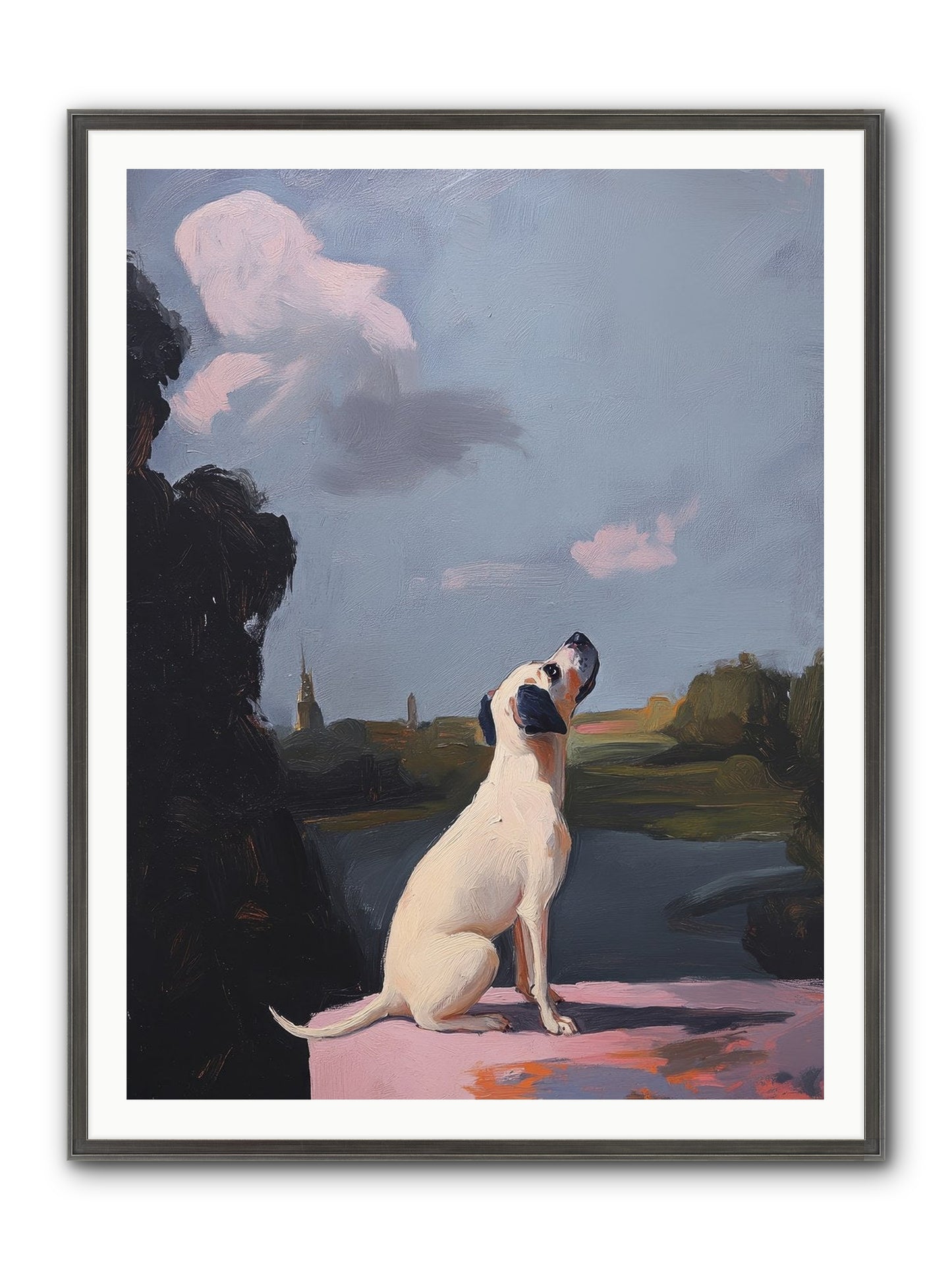 Atlas Wilde Framed Print - Slimwoods Black/Silver 36x48