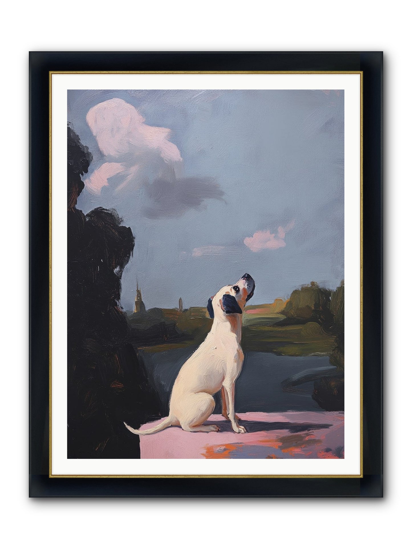 Atlas Wilde Framed Print - Wide Black w/Gold 36x48