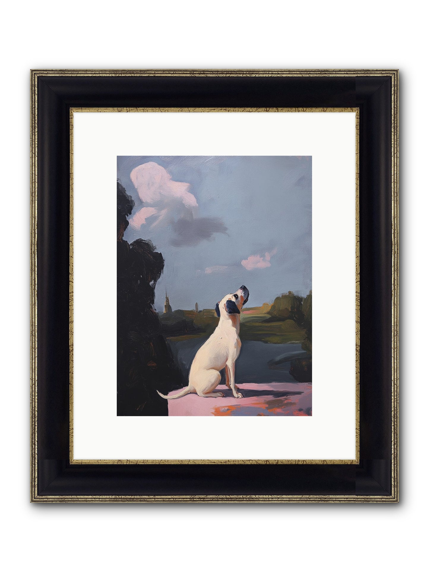Atlas Wilde Framed Print - Black & Gold 9x12
