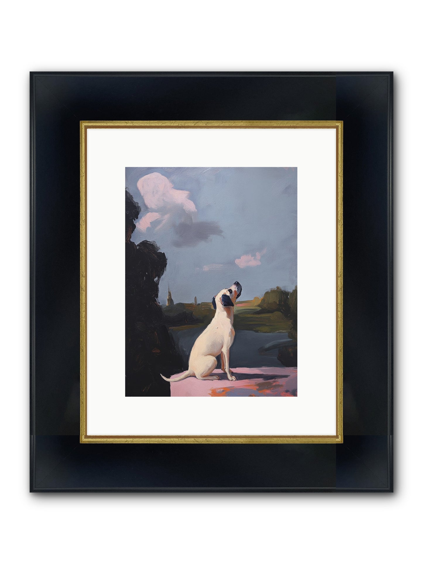 Atlas Wilde Framed Print - Wide Black w/Gold 9x12