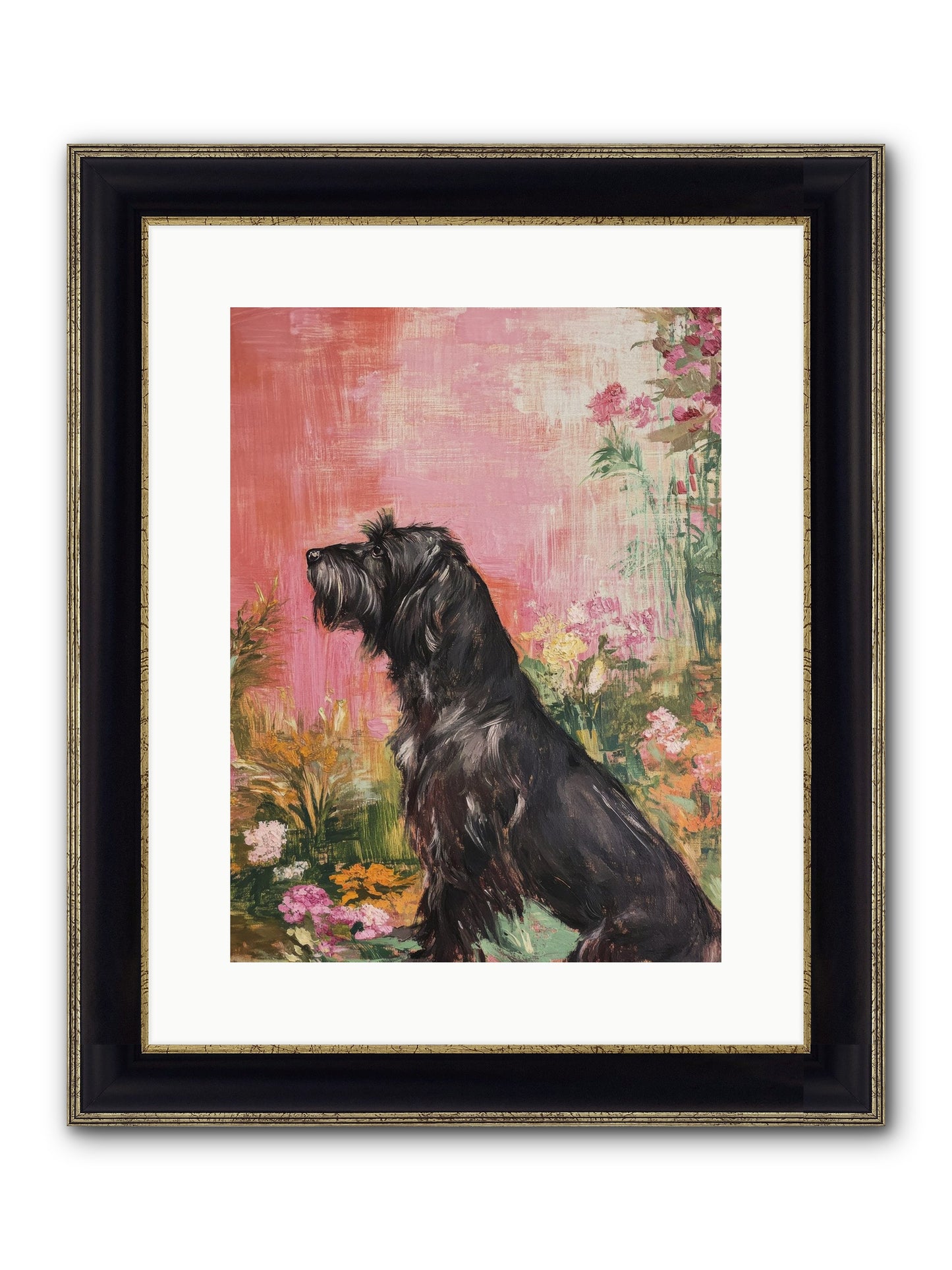 Atticus Framed Print - Black & Gold 12x16
