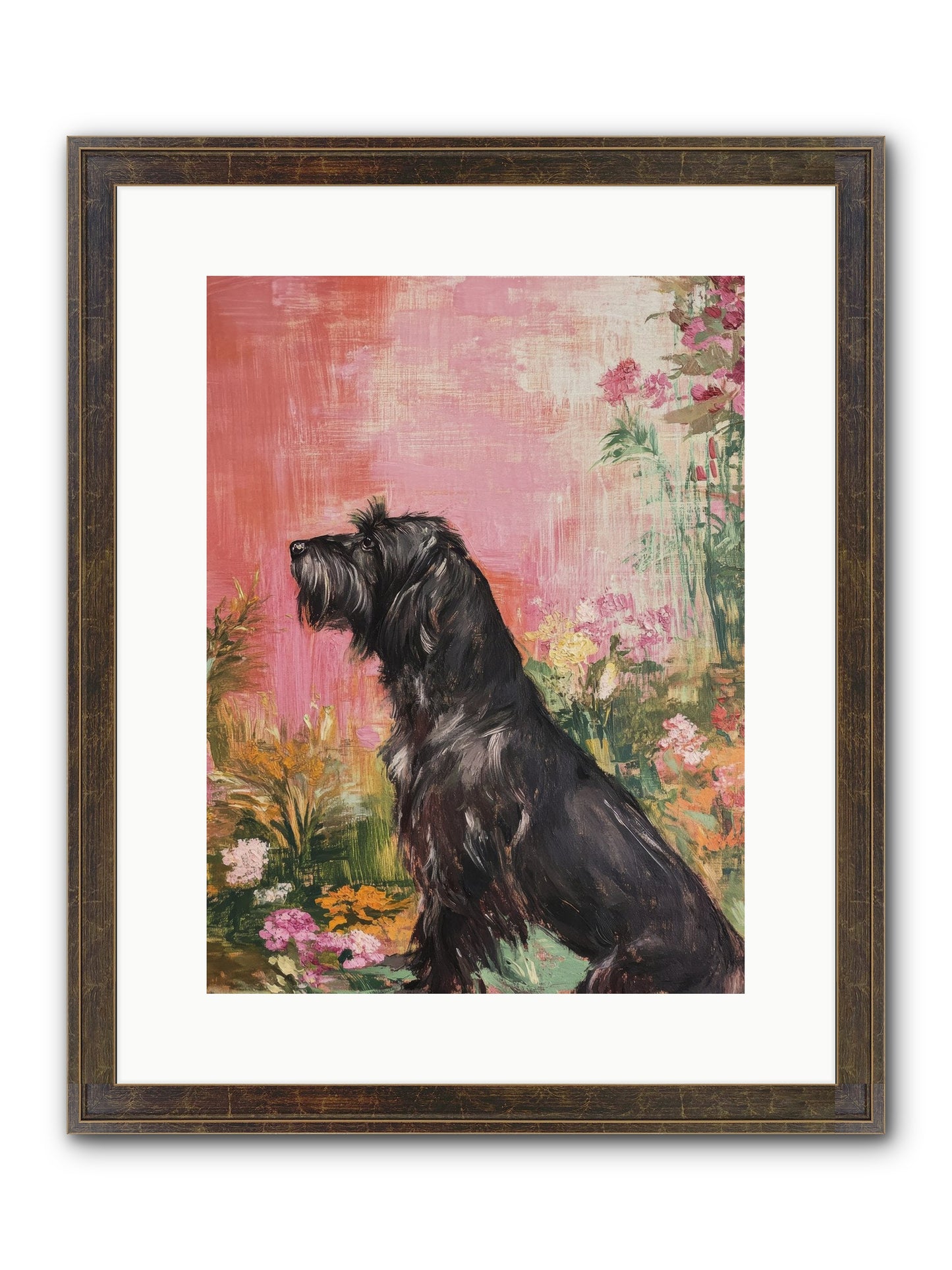 Atticus Framed Print - Slimwoods Black/Gold 12x16