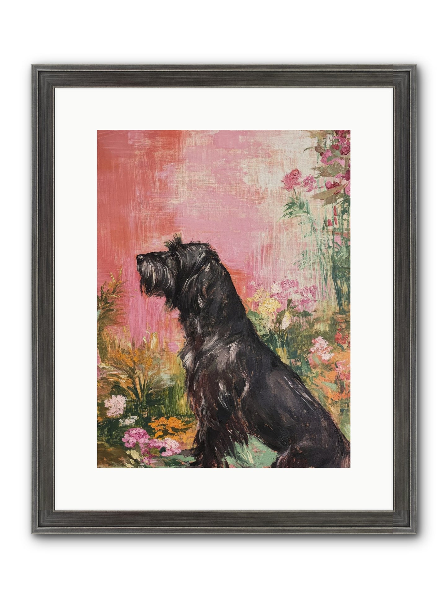 Atticus Framed Print - Slimwoods Black/Silver 12x16