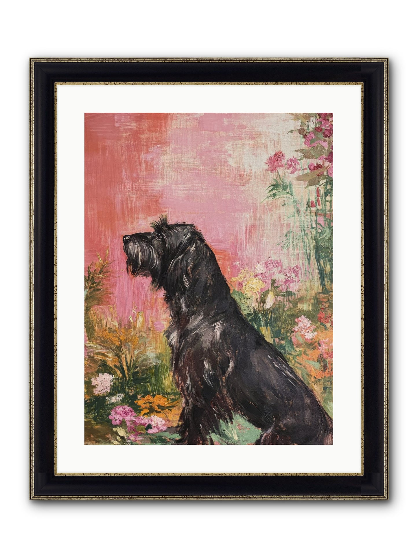 Atticus Framed Print - Black & Gold 18x24