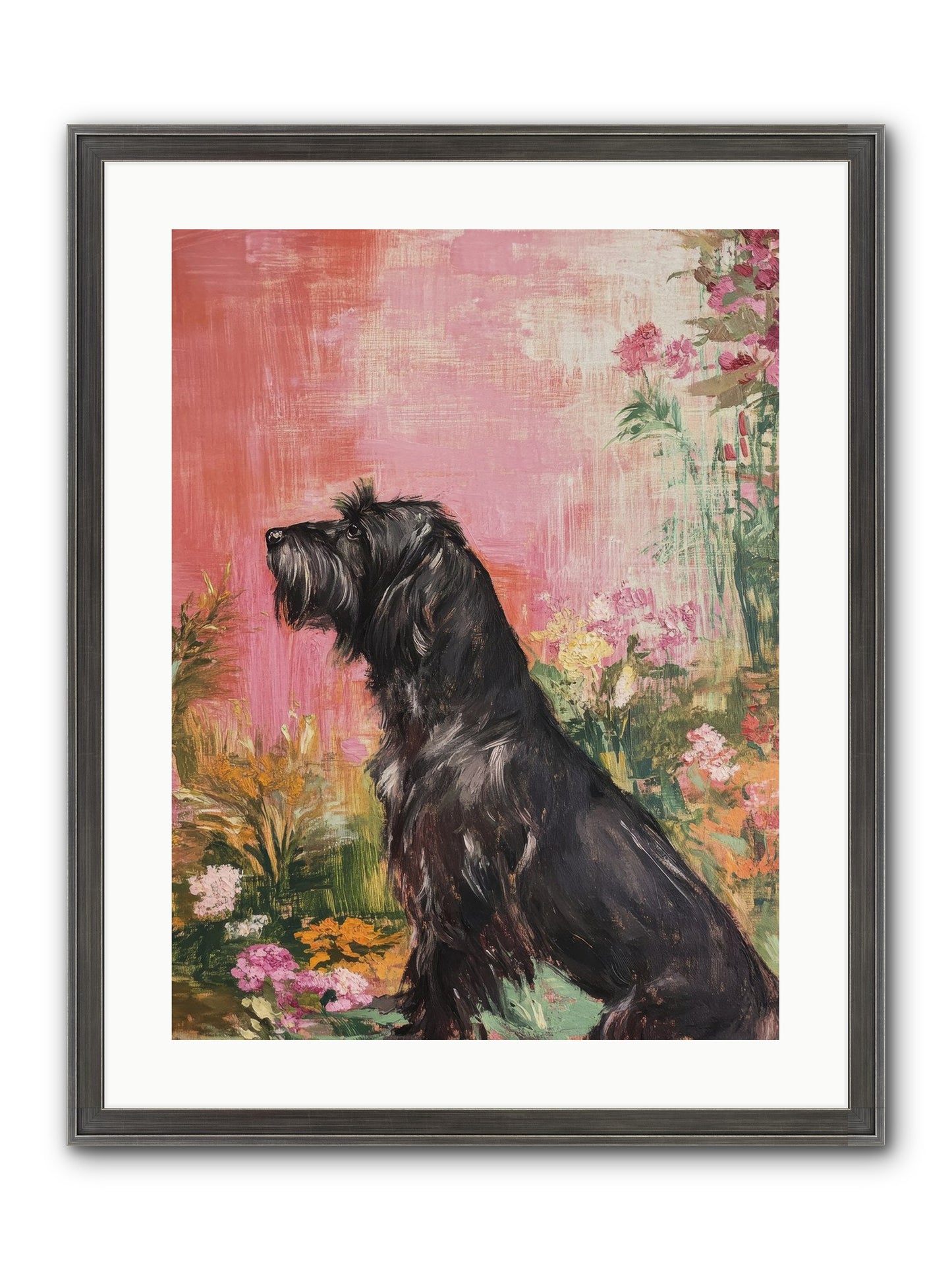 Atticus Framed Print - Slimwoods Black/Silver 18x24