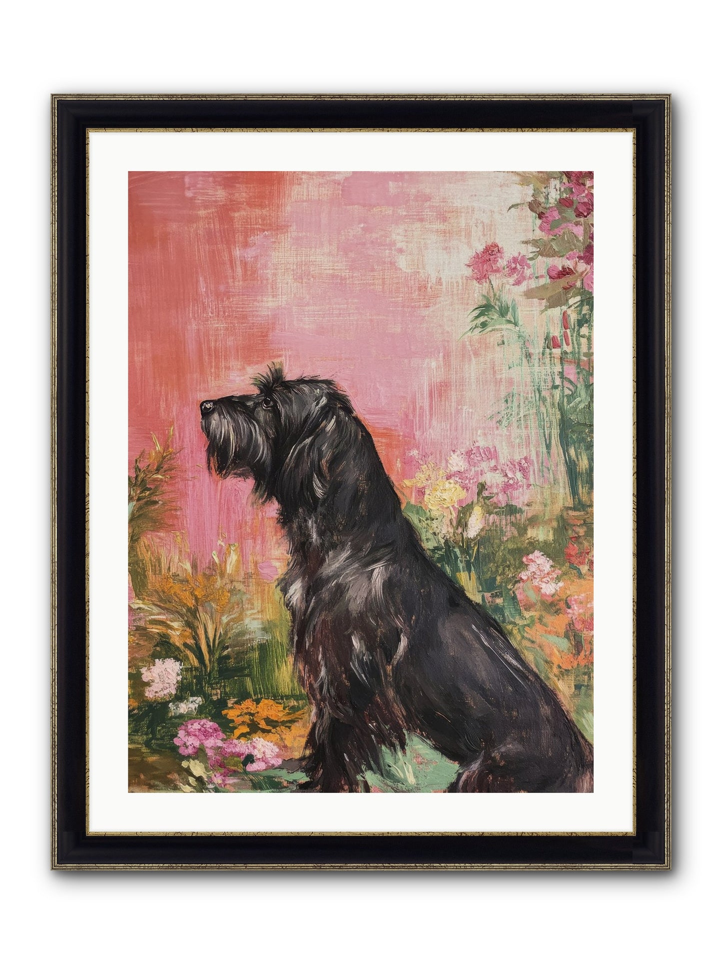 Atticus Framed Print - Black & Gold 24x32