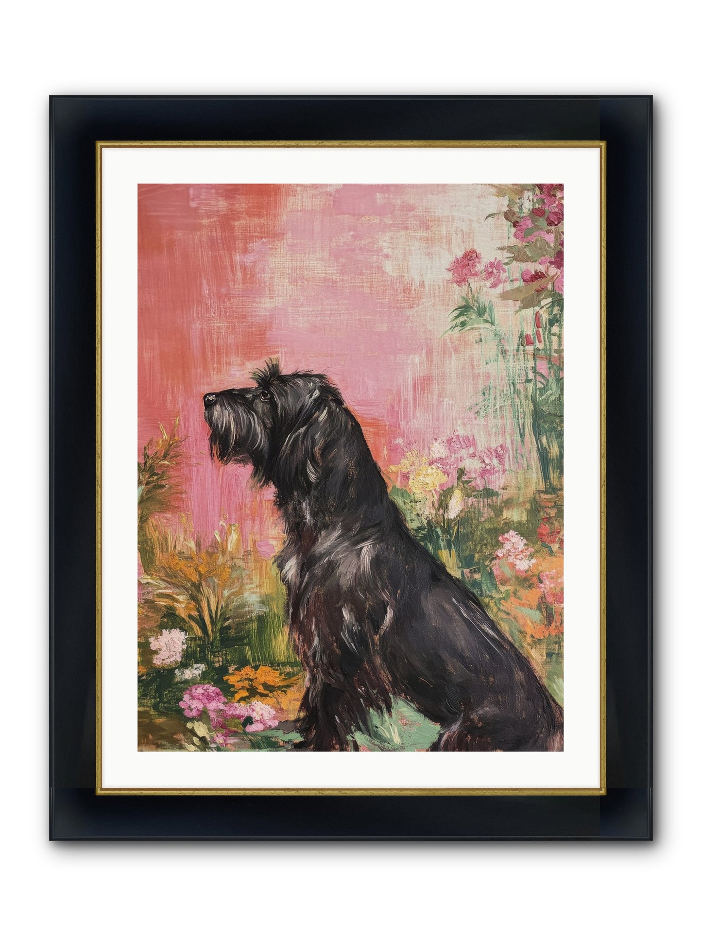 Atticus Framed Print - Wide Black w/Gold 24x32