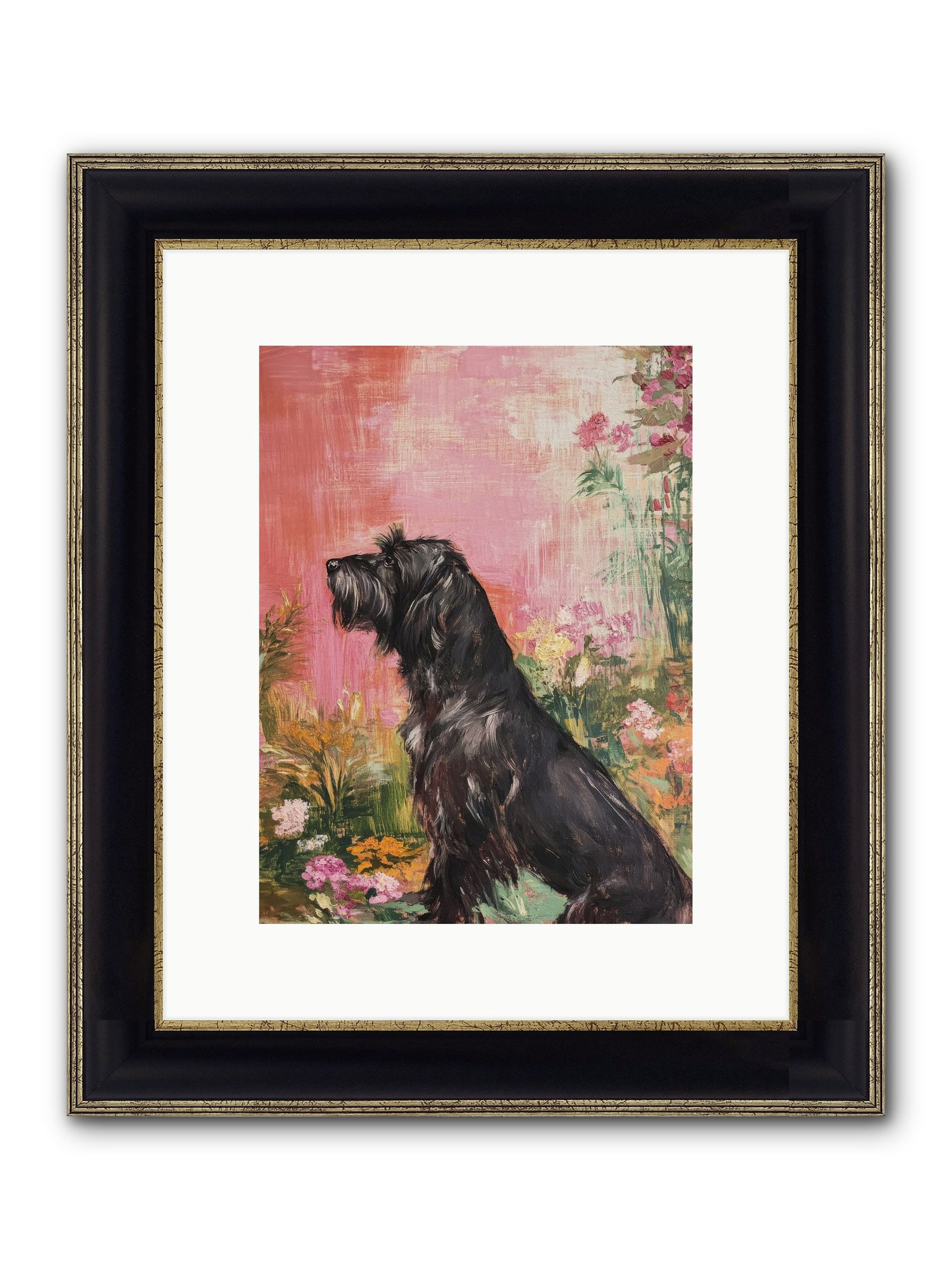 Atticus Framed Print - Black & Gold 9x12