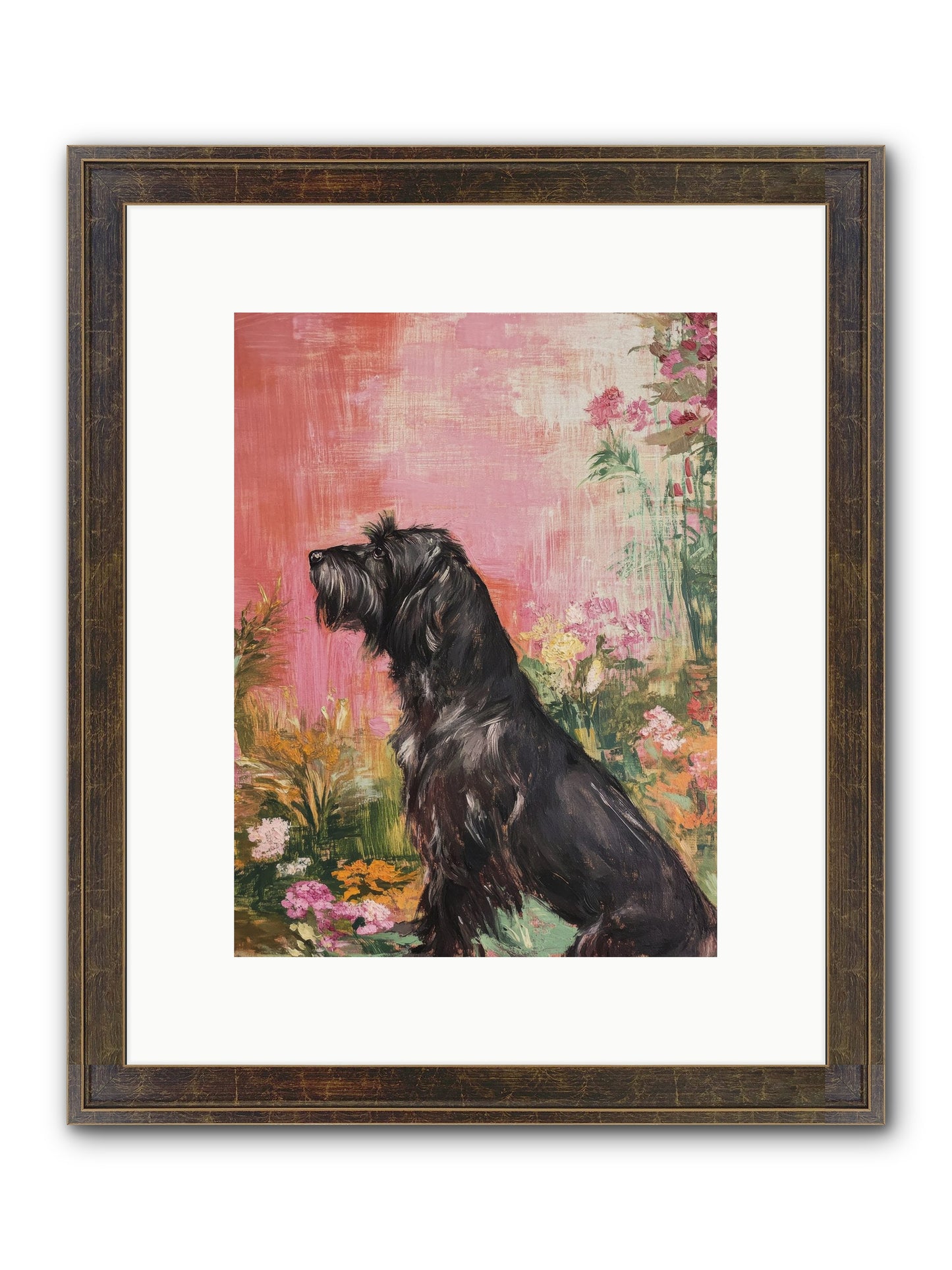 Atticus Framed Print - Slimwoods Black/Gold 9x12
