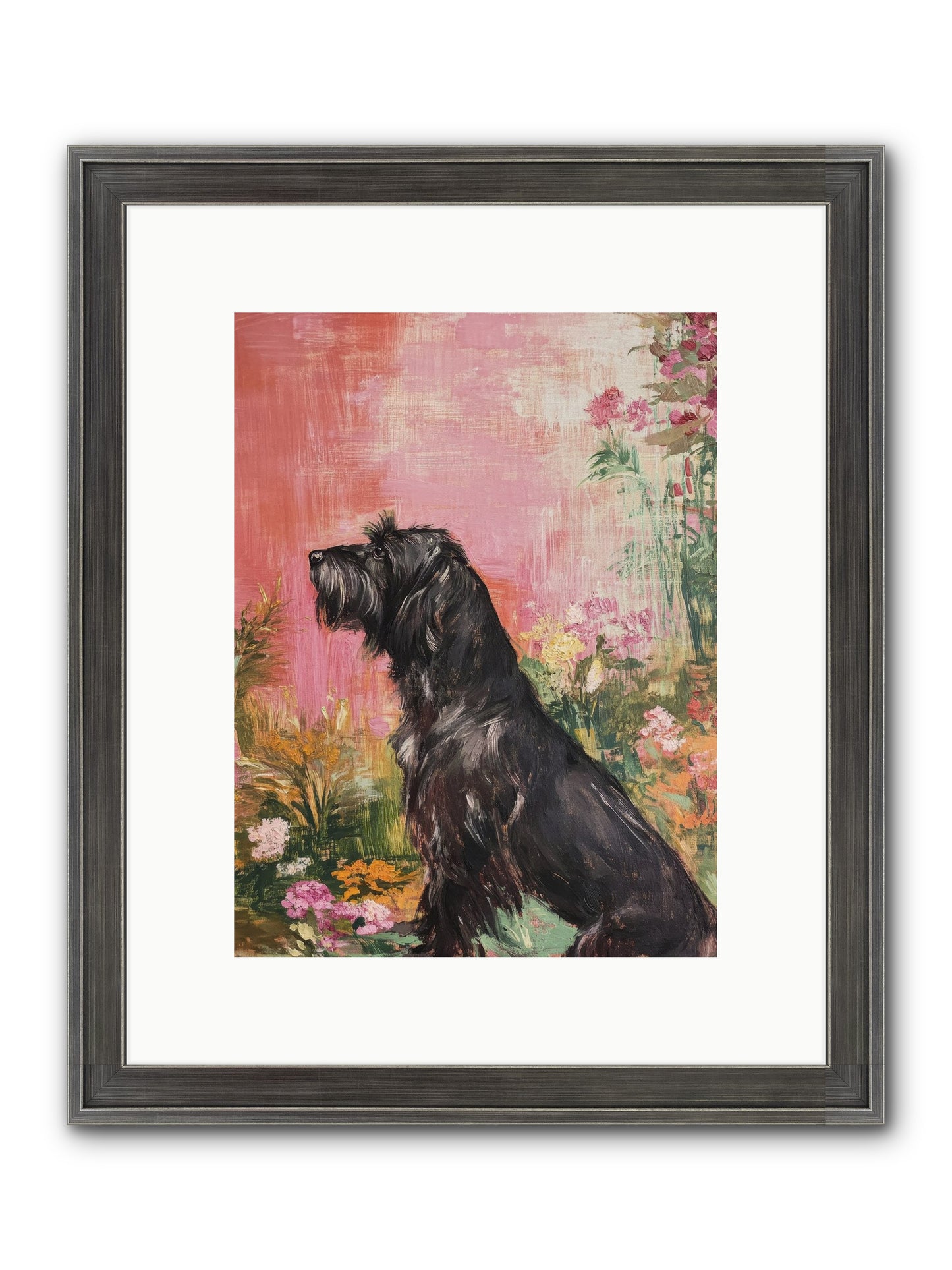 Atticus Framed Print - Slimwoods Black/Silver 9x12
