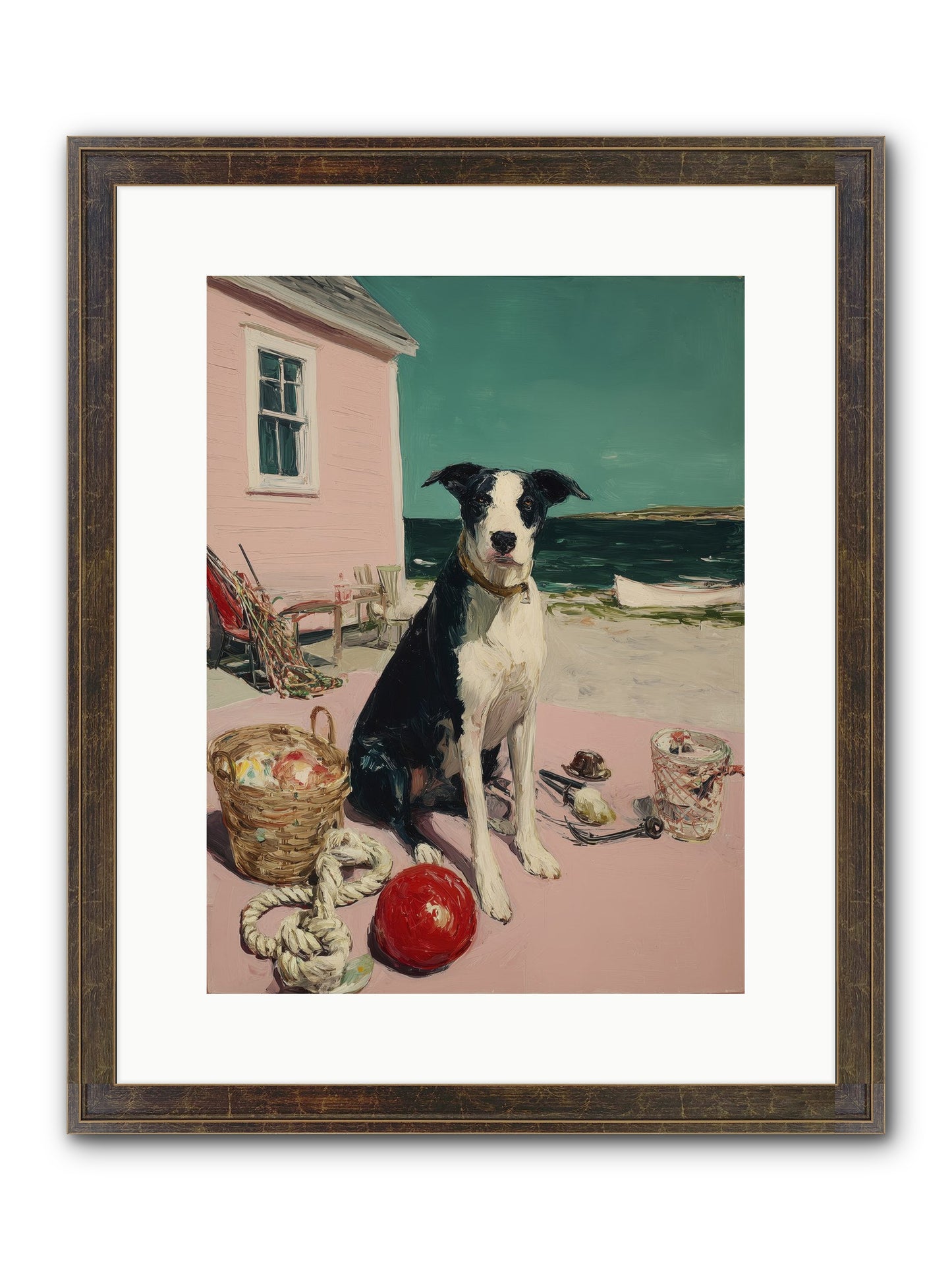 August Afternoon Framed Print - Slimwoods Black/Gold 12x16