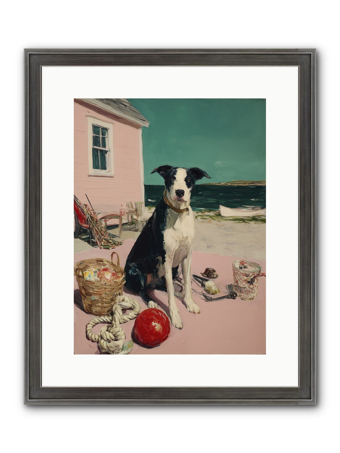 August Afternoon Framed Print - Slimwoods Black/Silver 12x16