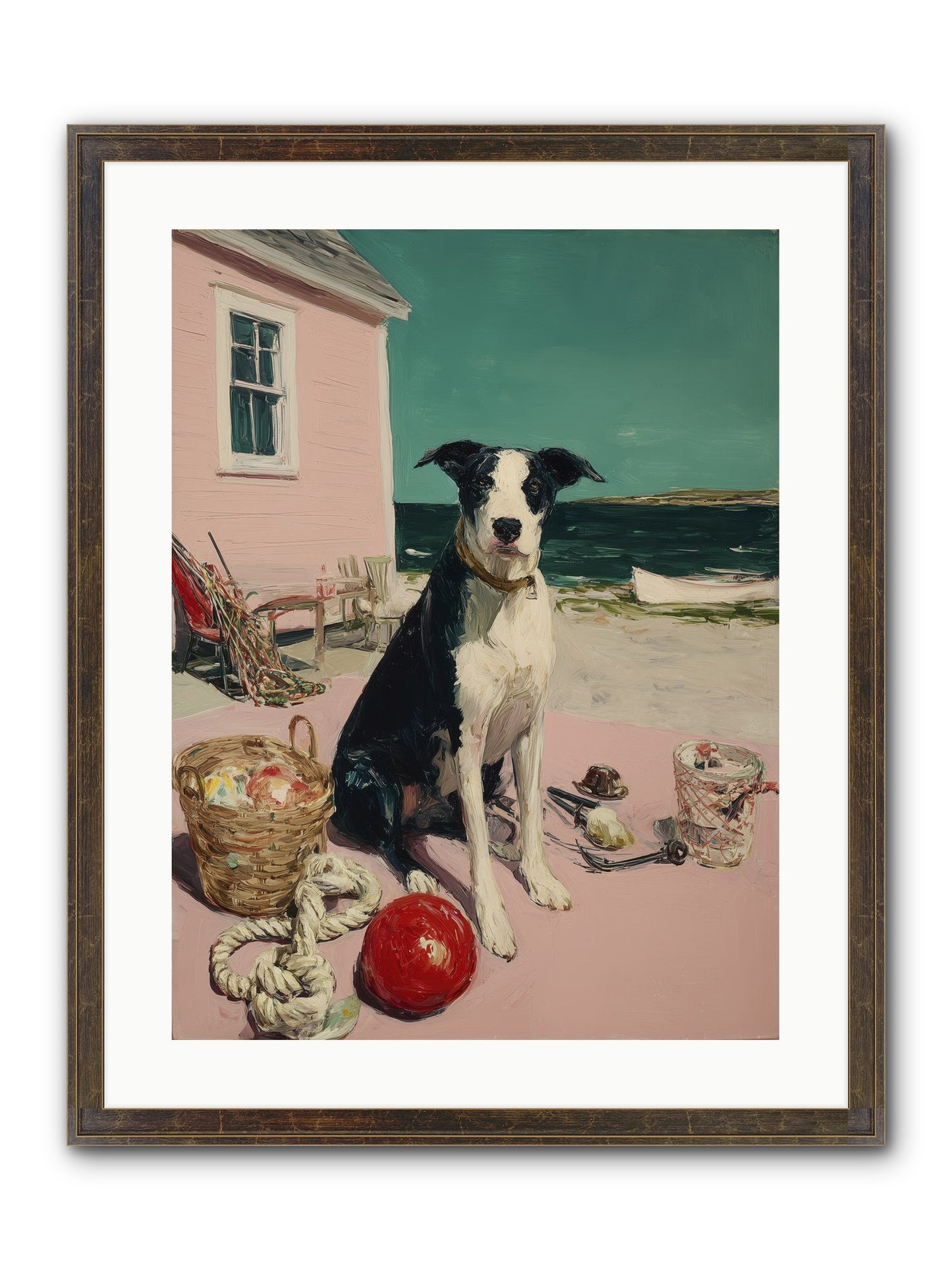 August Afternoon Framed Print - Slimwoods Black/Gold 18x24