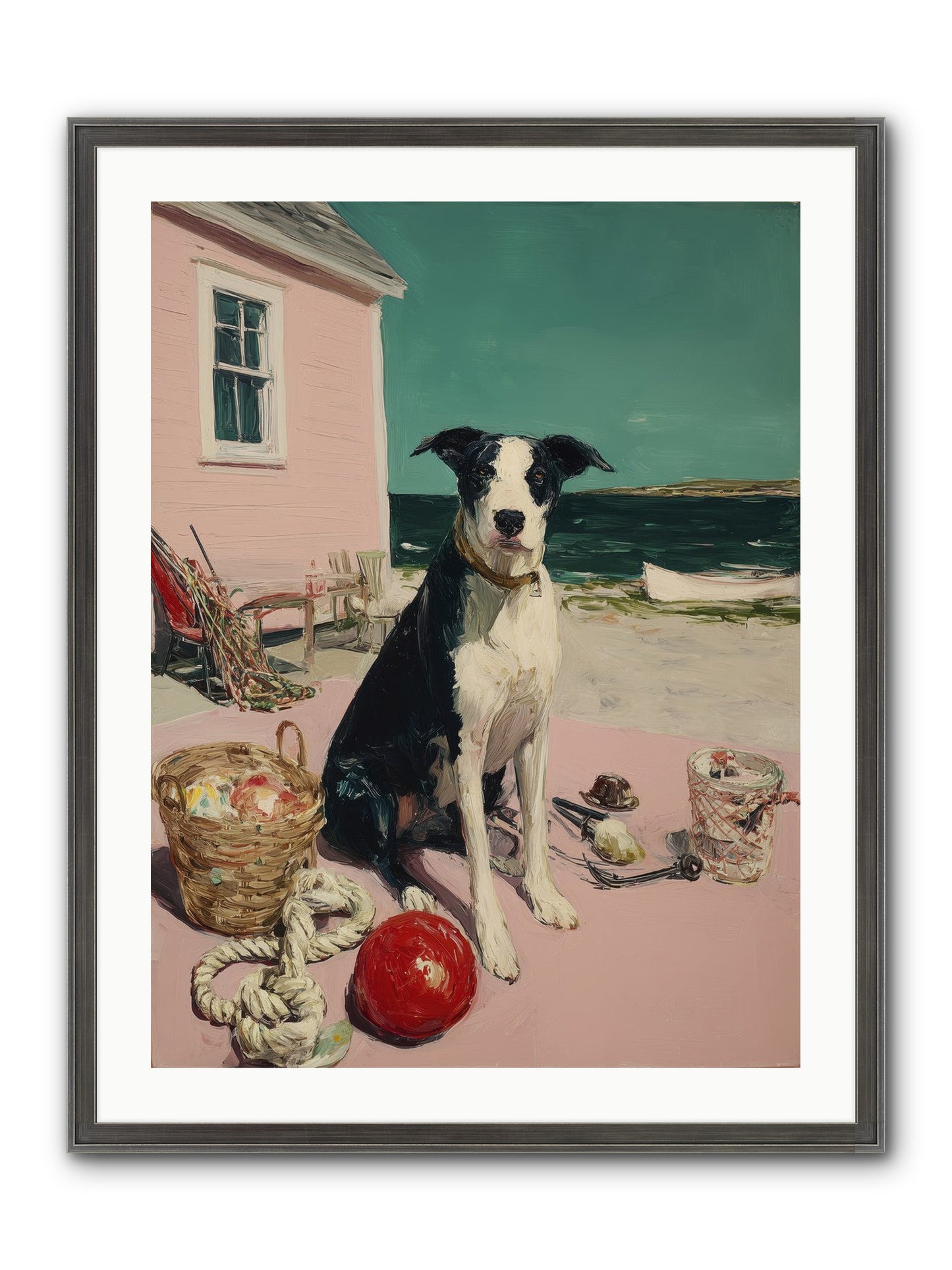 August Afternoon Framed Print - Slimwoods Black/Silver 24x32