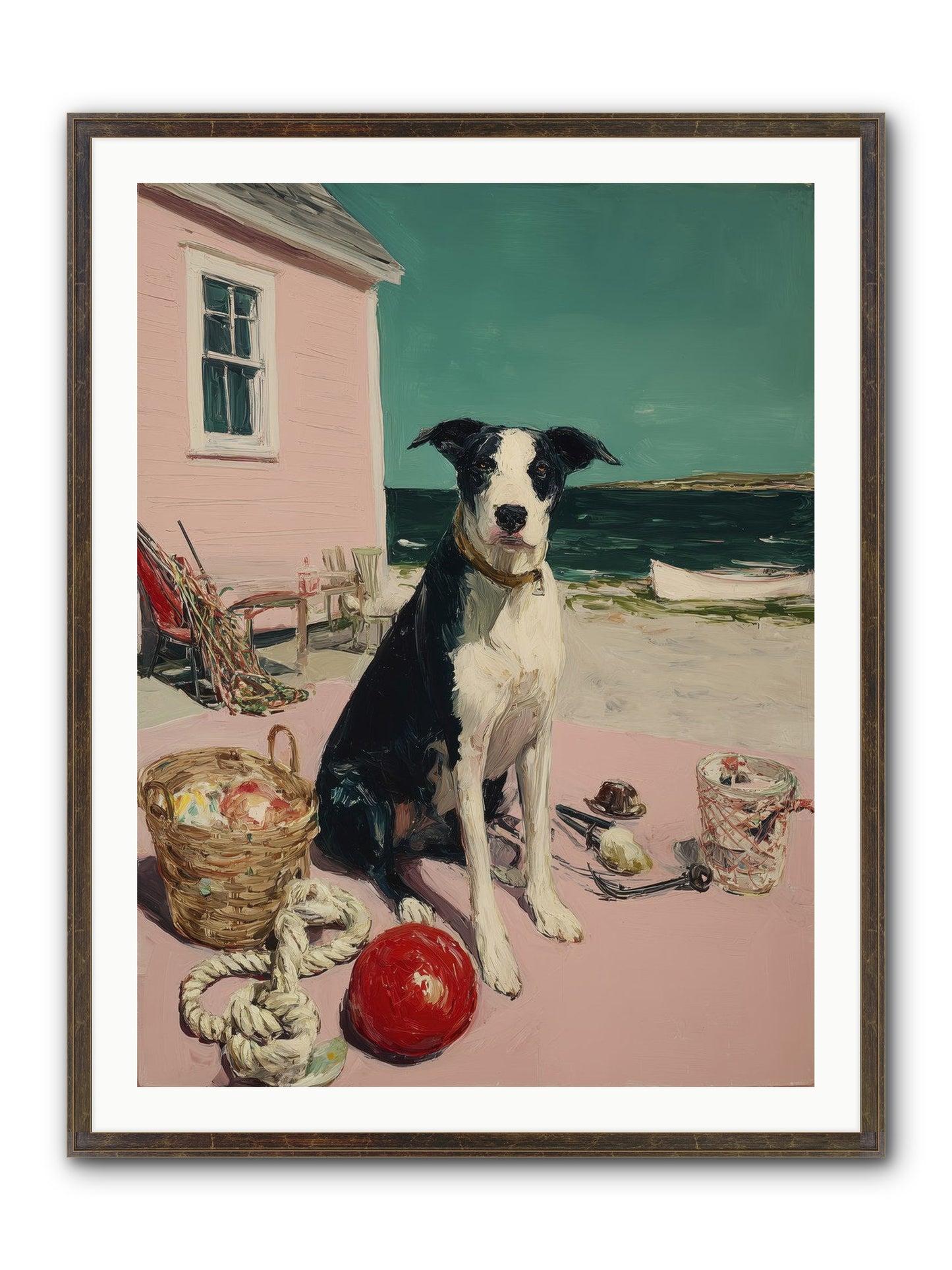 August Afternoon Framed Print - Slimwoods Black/Gold 30x40