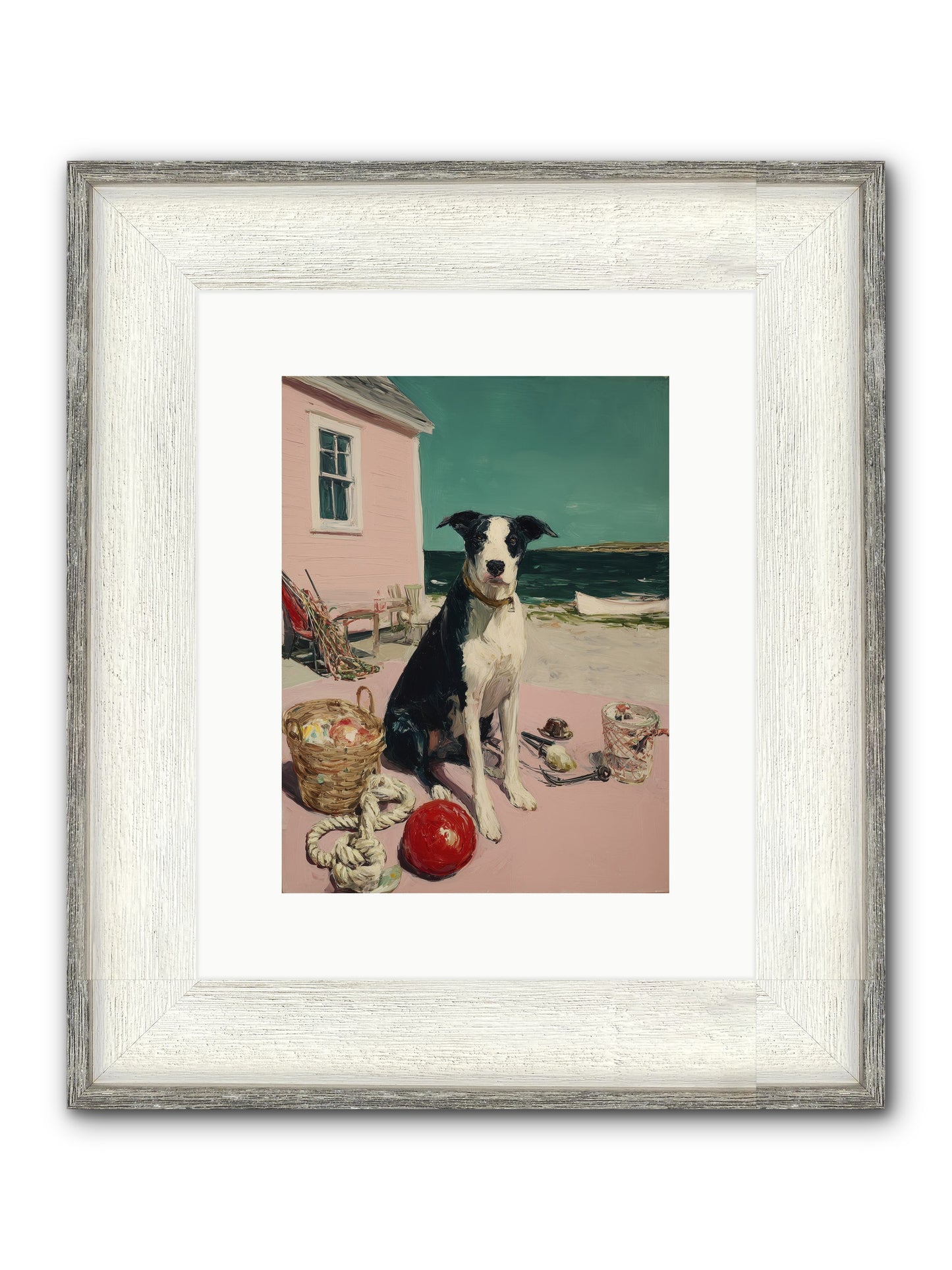August Afternoon Framed Print - Driftwood White 9x12