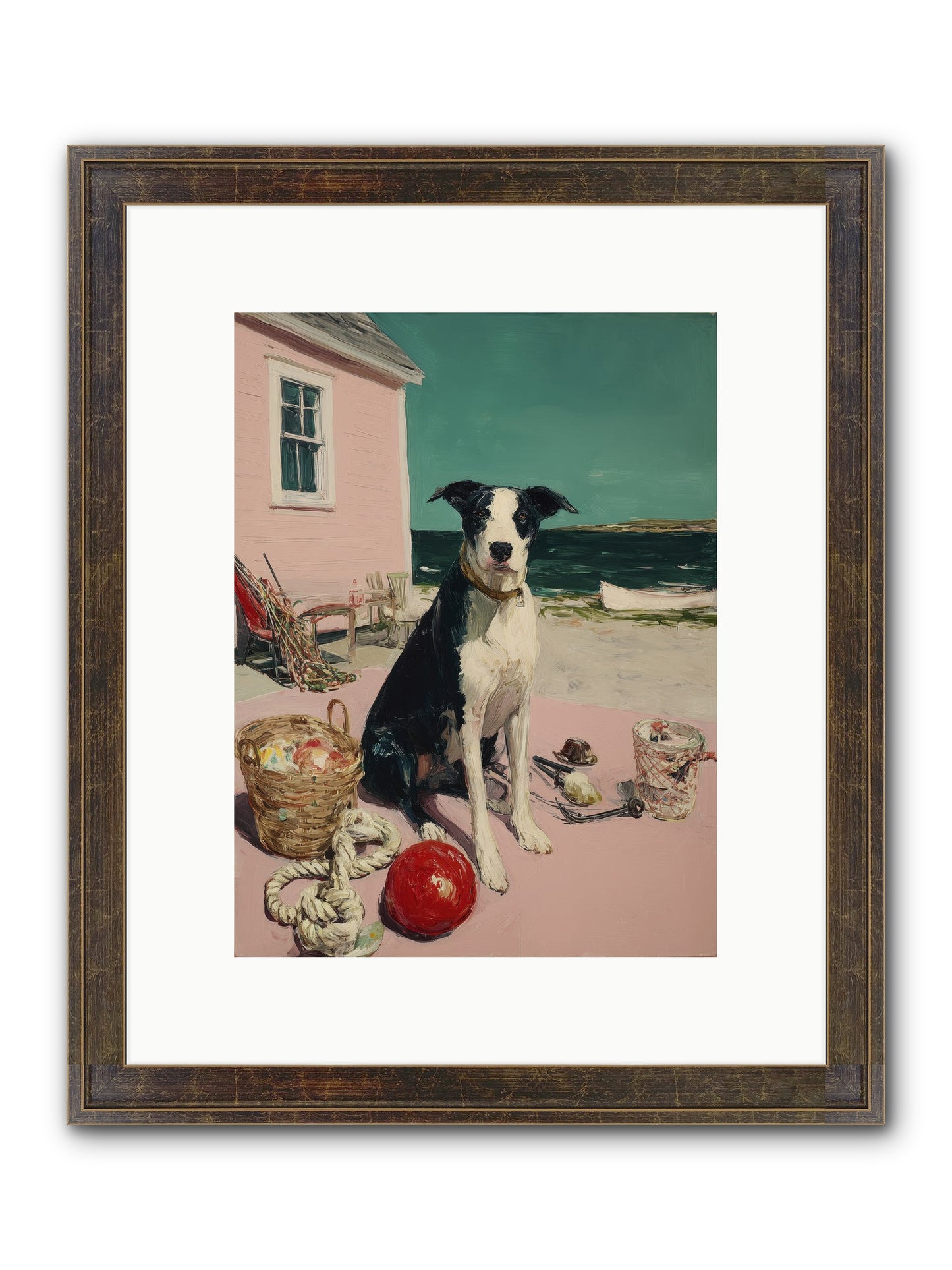 August Afternoon Framed Print - Slimwoods Black/Gold 9x12