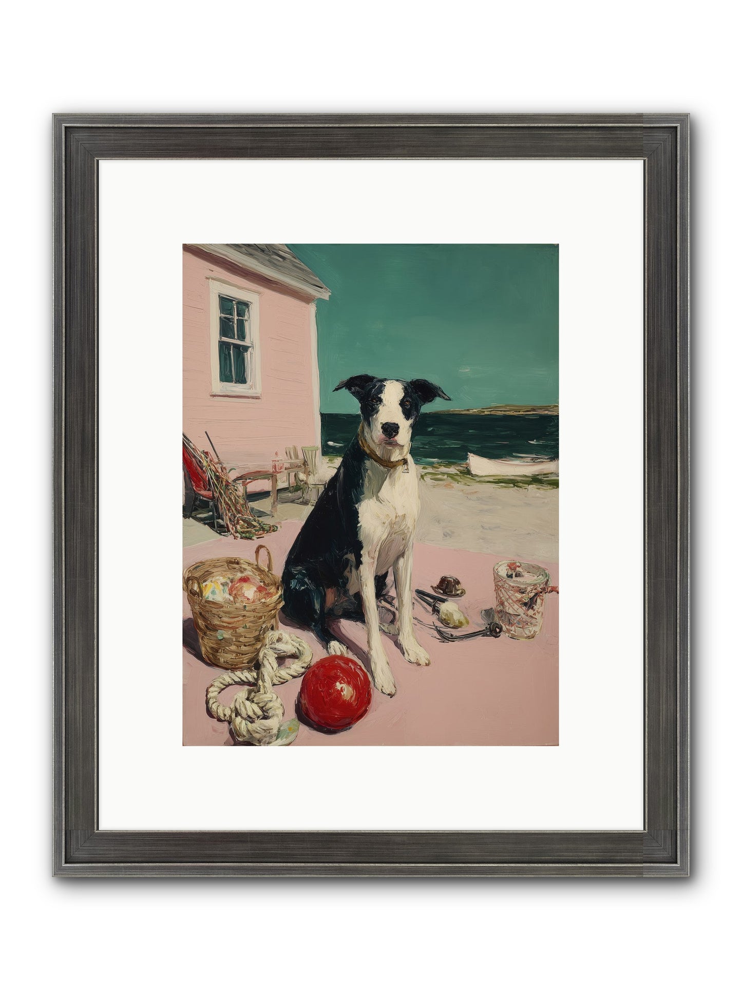 August Afternoon Framed Print - Slimwoods Black/Silver 9x12