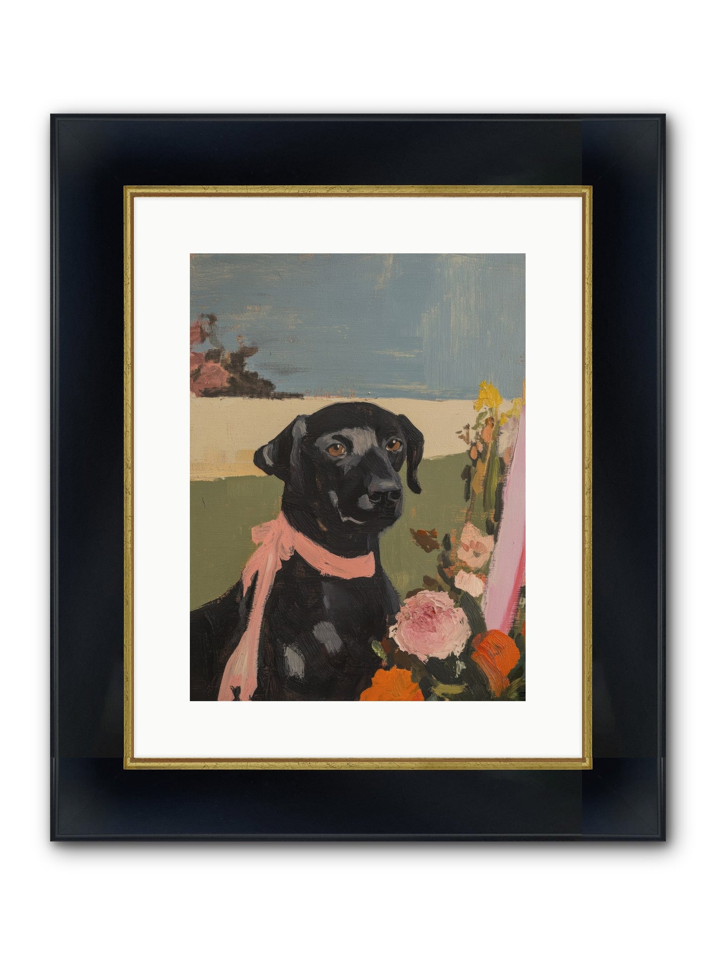 Aunt Bee Framed Print - Wide Black w/Gold 12x16