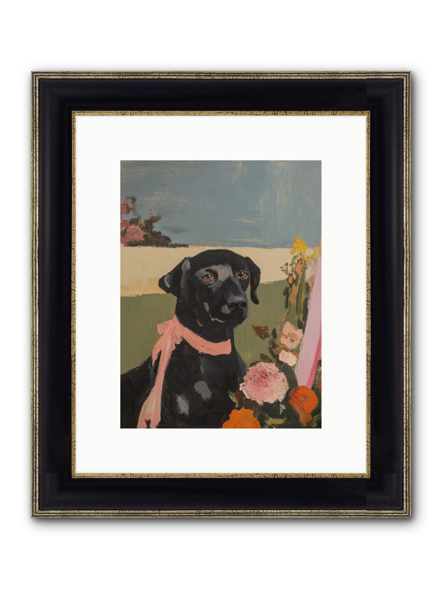 Aunt Bee Framed Print - Black & Gold 9x12