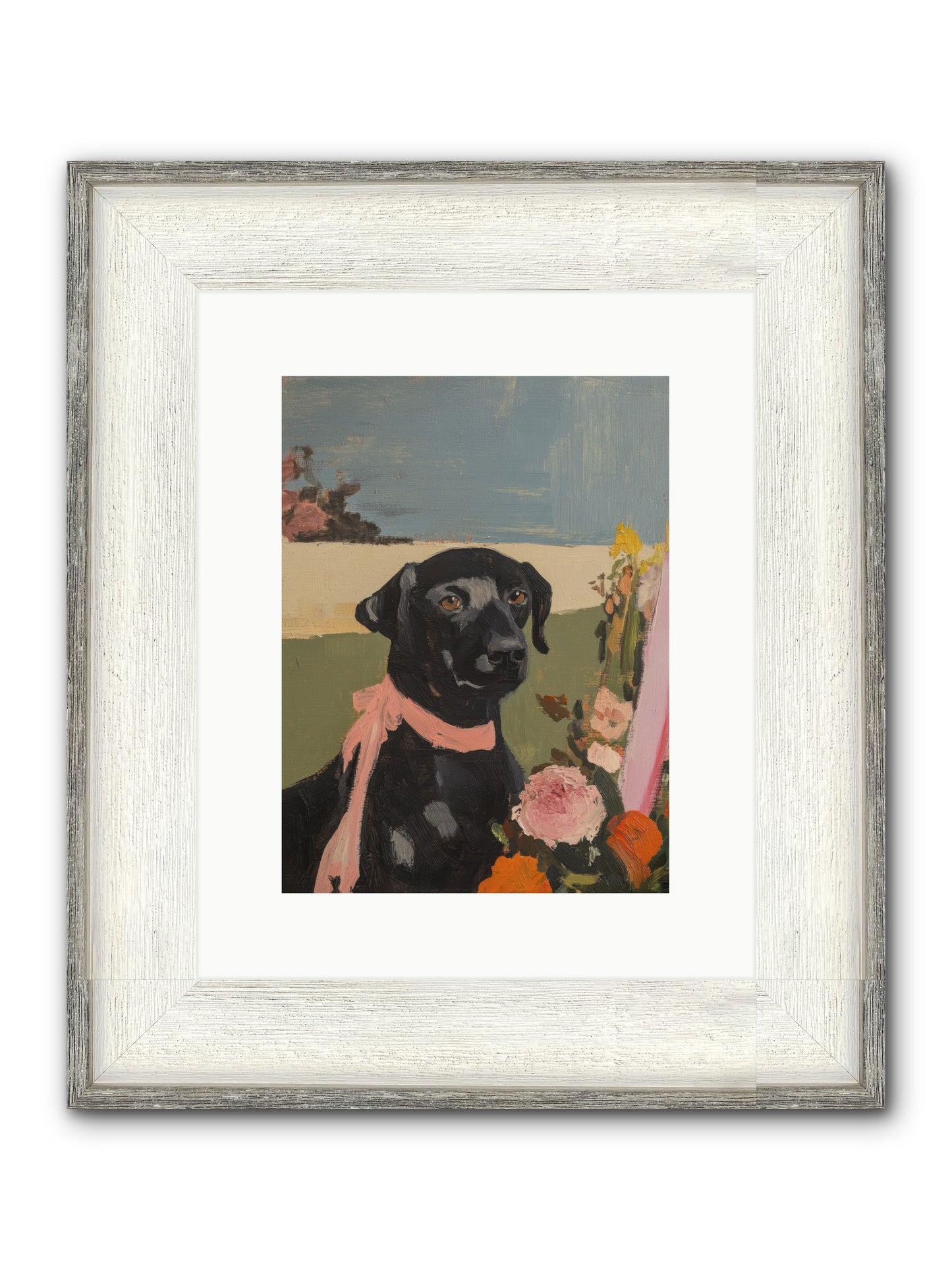 Aunt Bee Framed Print - Driftwood White 9x12
